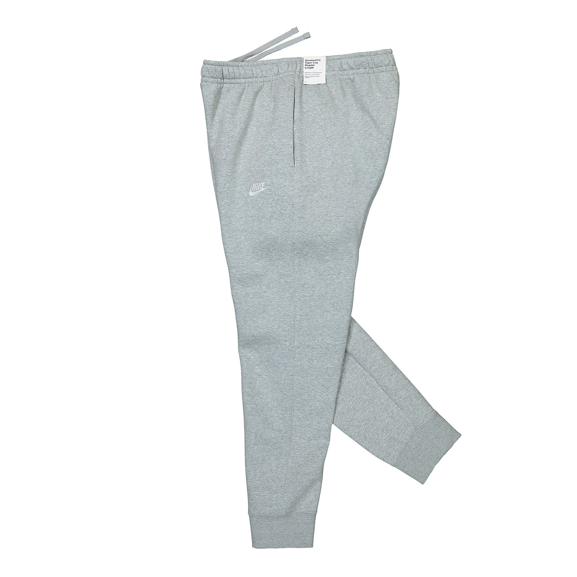 Nike NSW Club Fleece Jogger Dark Grey Heather / Matte Silver / White Sweat & Track Pants Close-up | Overkill
