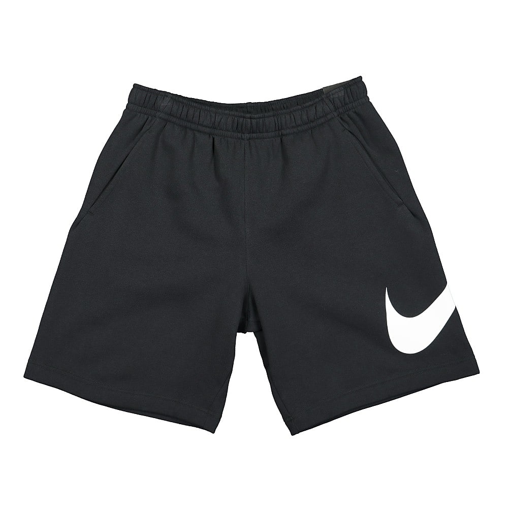 Nike NSW Club Graphic Shorts Black / White / White Shorts BV2721 010 | Overkill