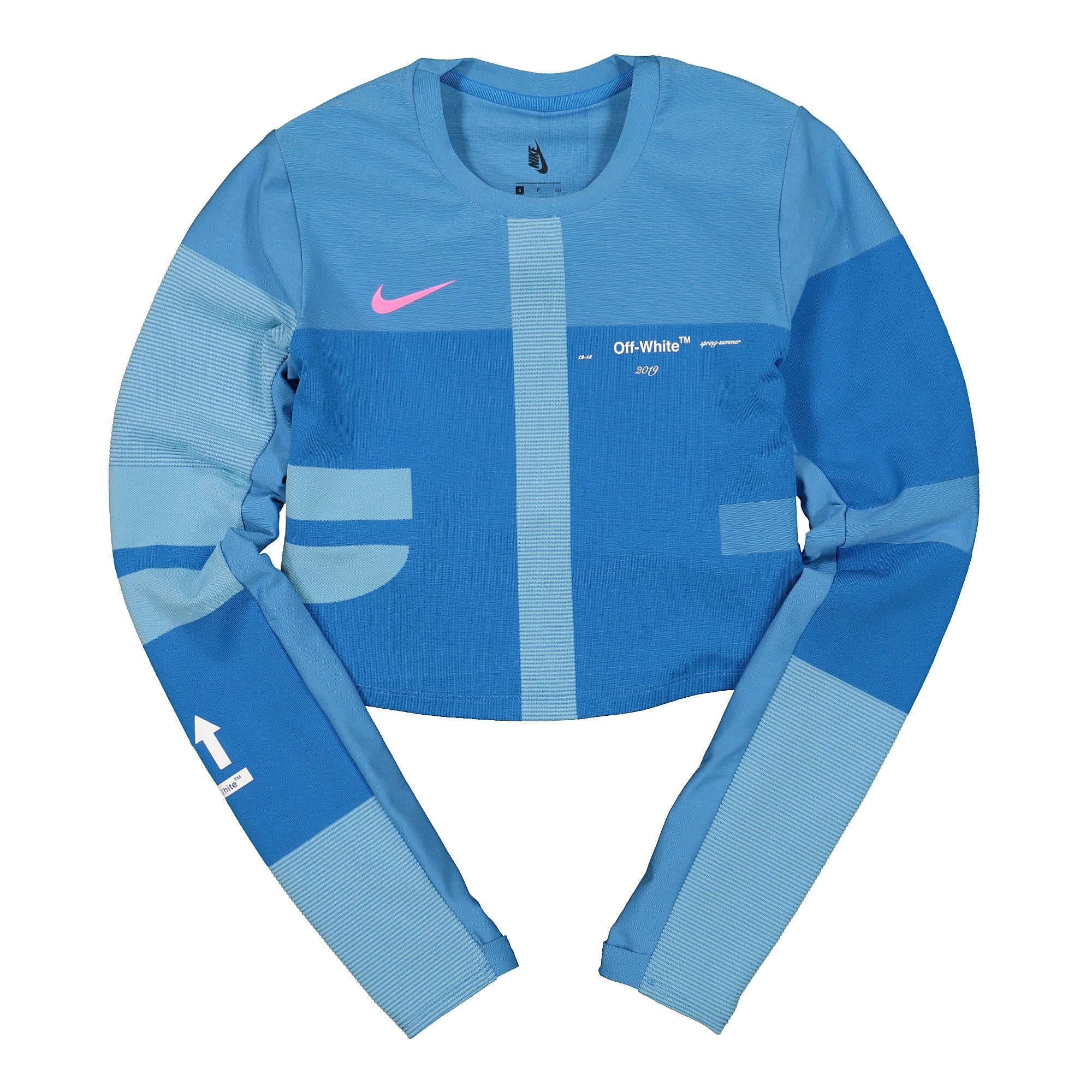 Nike Off-White x Nike Wmns NRG Easy Run Top Photo Blue Tops BV8042 406 | Overkill