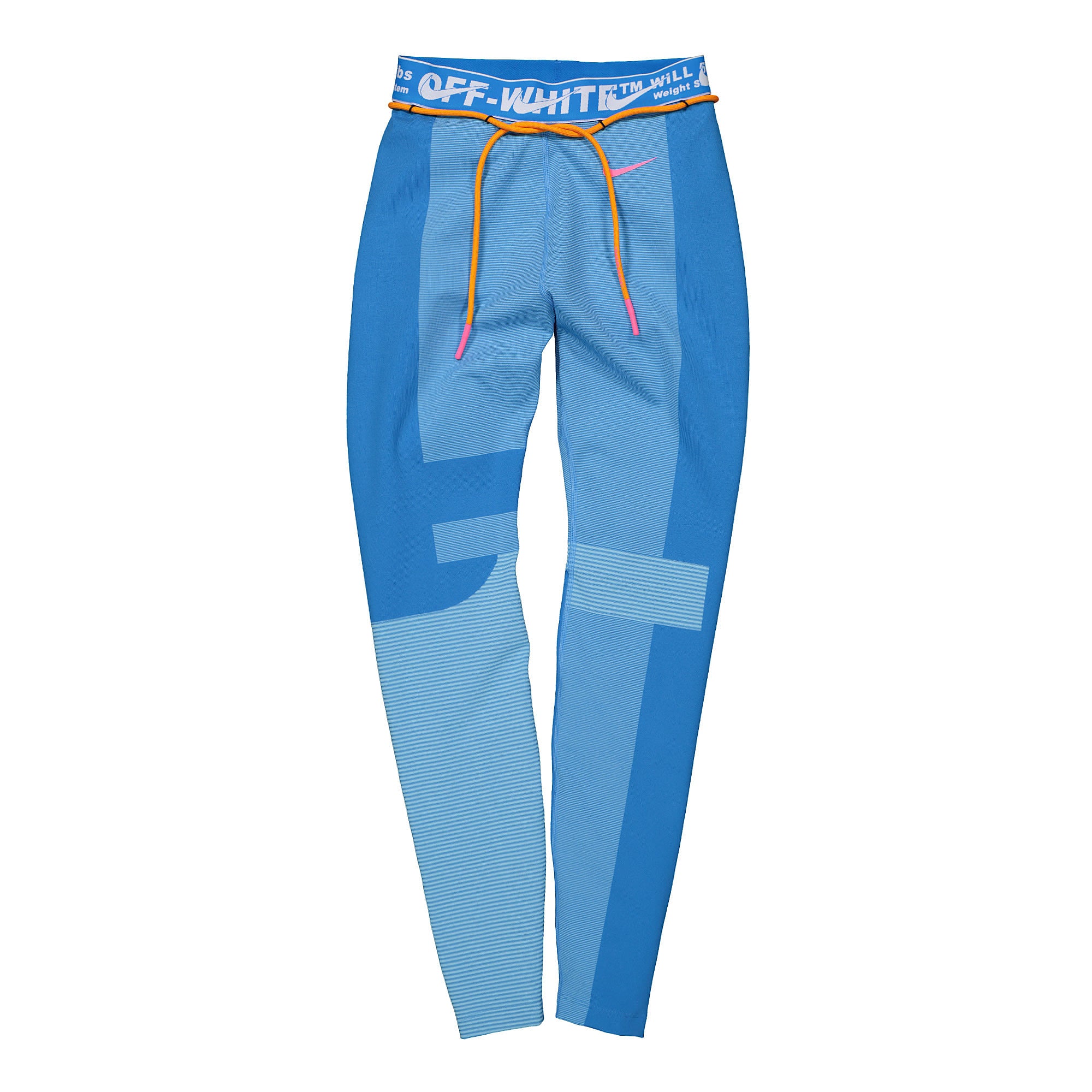 Nike Off-White x Nike Wmns NRG Easy Run Tight Photo Blue / Blue Gaze Sweat & Track Pants BV8043 406 | Overkill