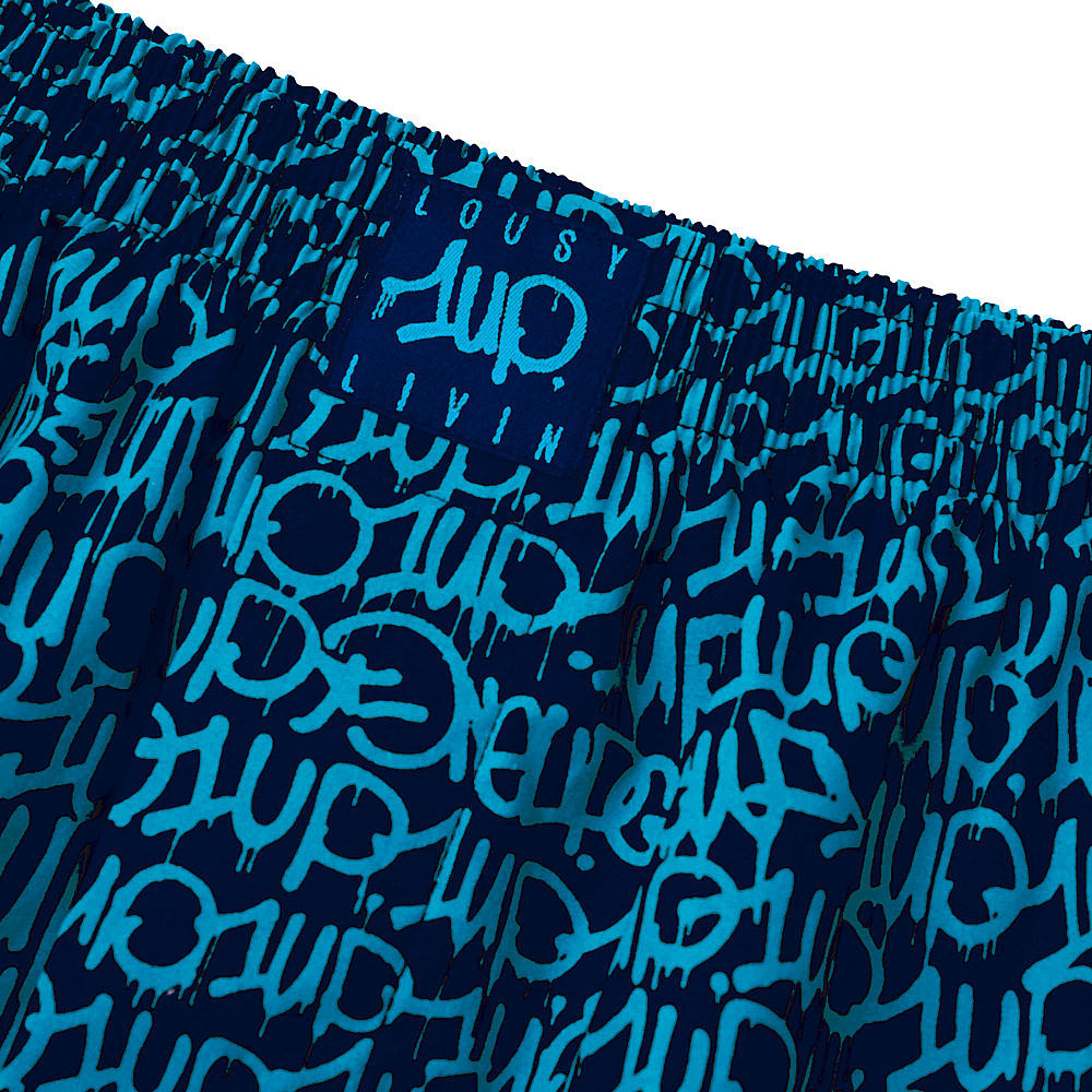 1UP x Lousy Livin Boxershorts OneUp 5.0 Navy Shorts Material | Overkill