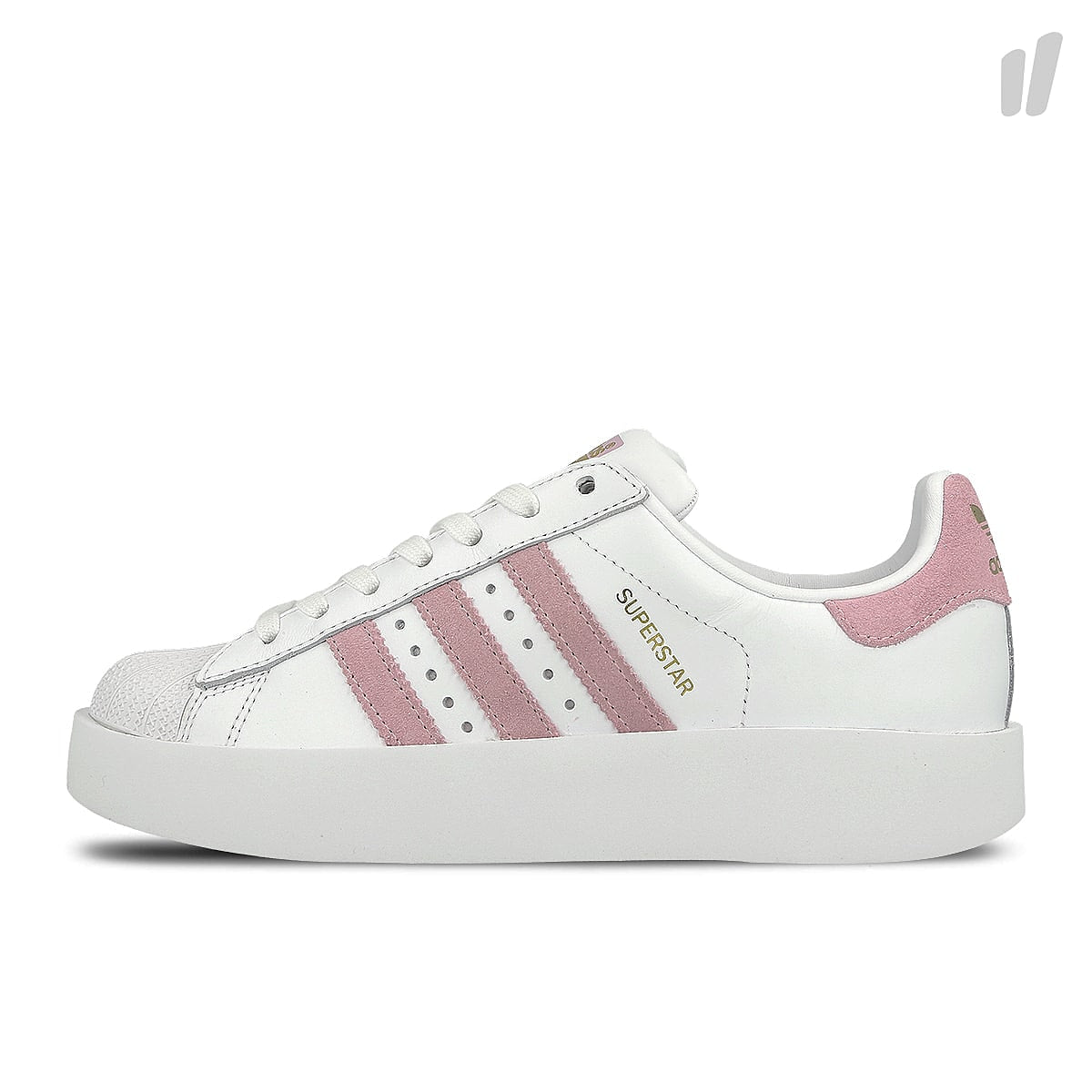 adidas wmns superstar bold Footwear White-Wonder Pink-Gold Metallic Sneakers BY9076 | Overkill