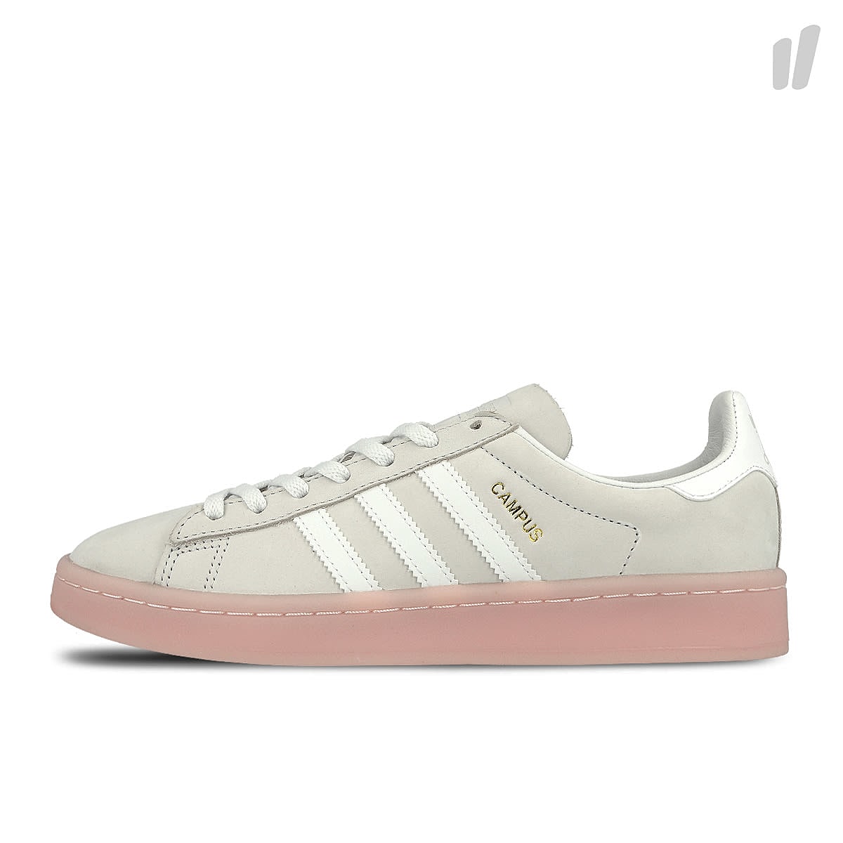 adidas wmns campus Crystal White-Crystal White-Ice Pink Sneakers BY9839 | Overkill