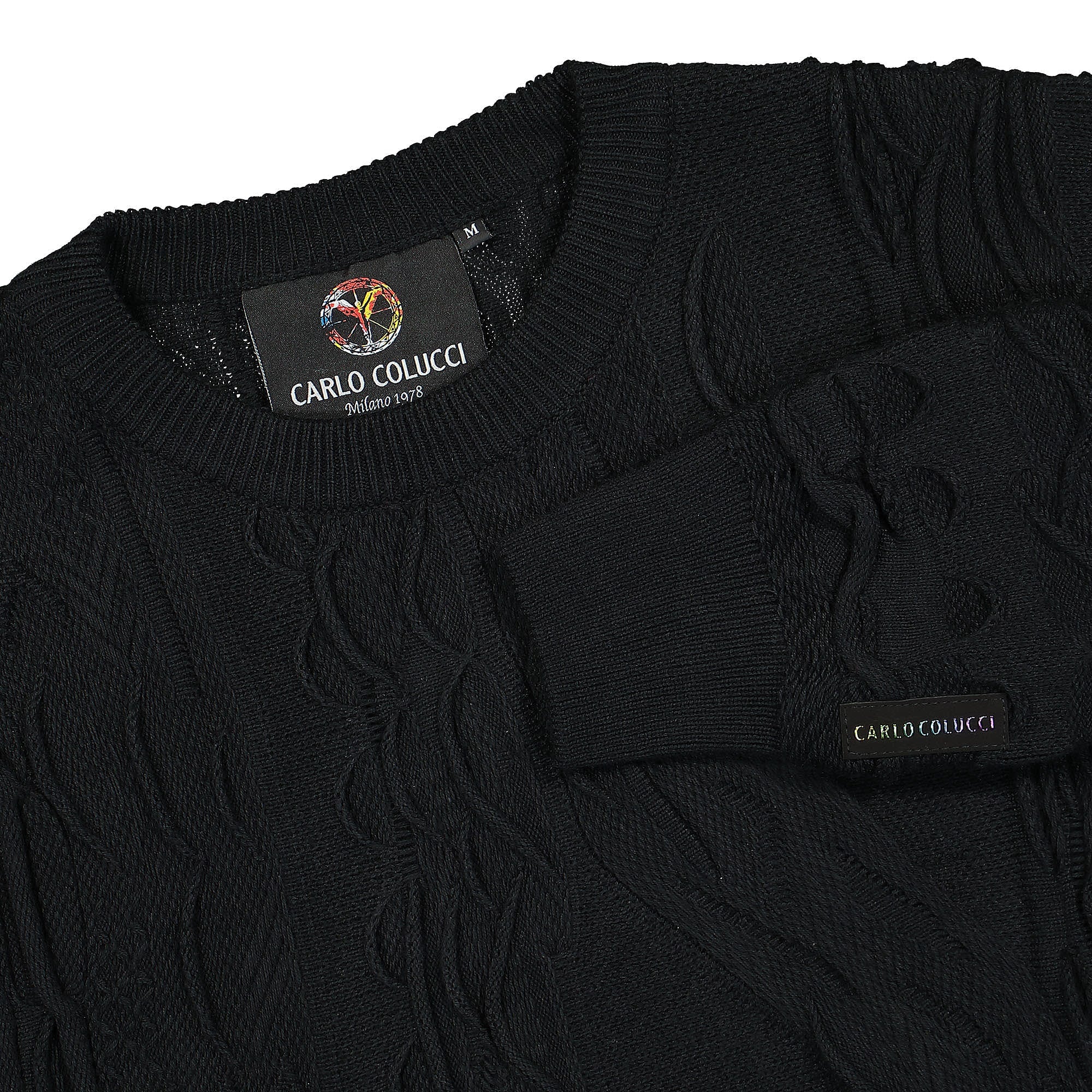 Carlo Colucci Pullover Black Sweatshirts Close-up | Overkill