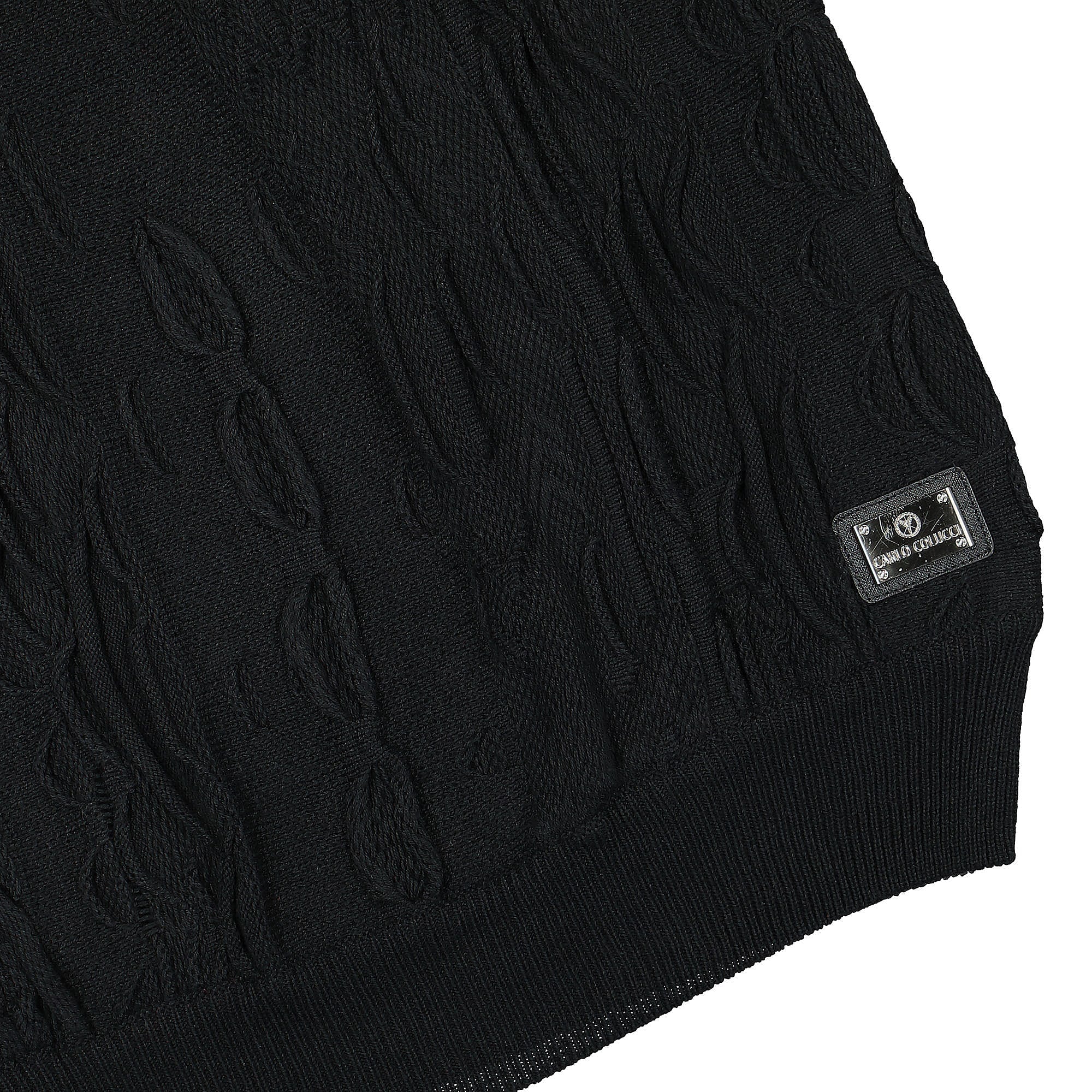 Carlo Colucci Pullover Black Sweatshirts Detailfoto | Overkill