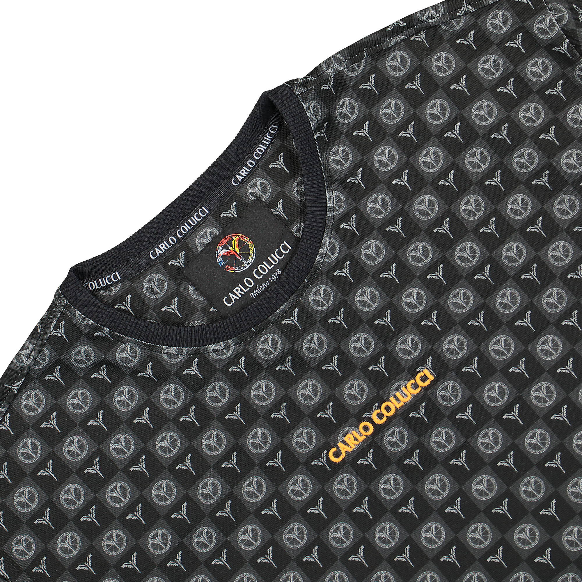 Carlo Colucci Shirt Black / Grey T-Shirts Close-up | Overkill