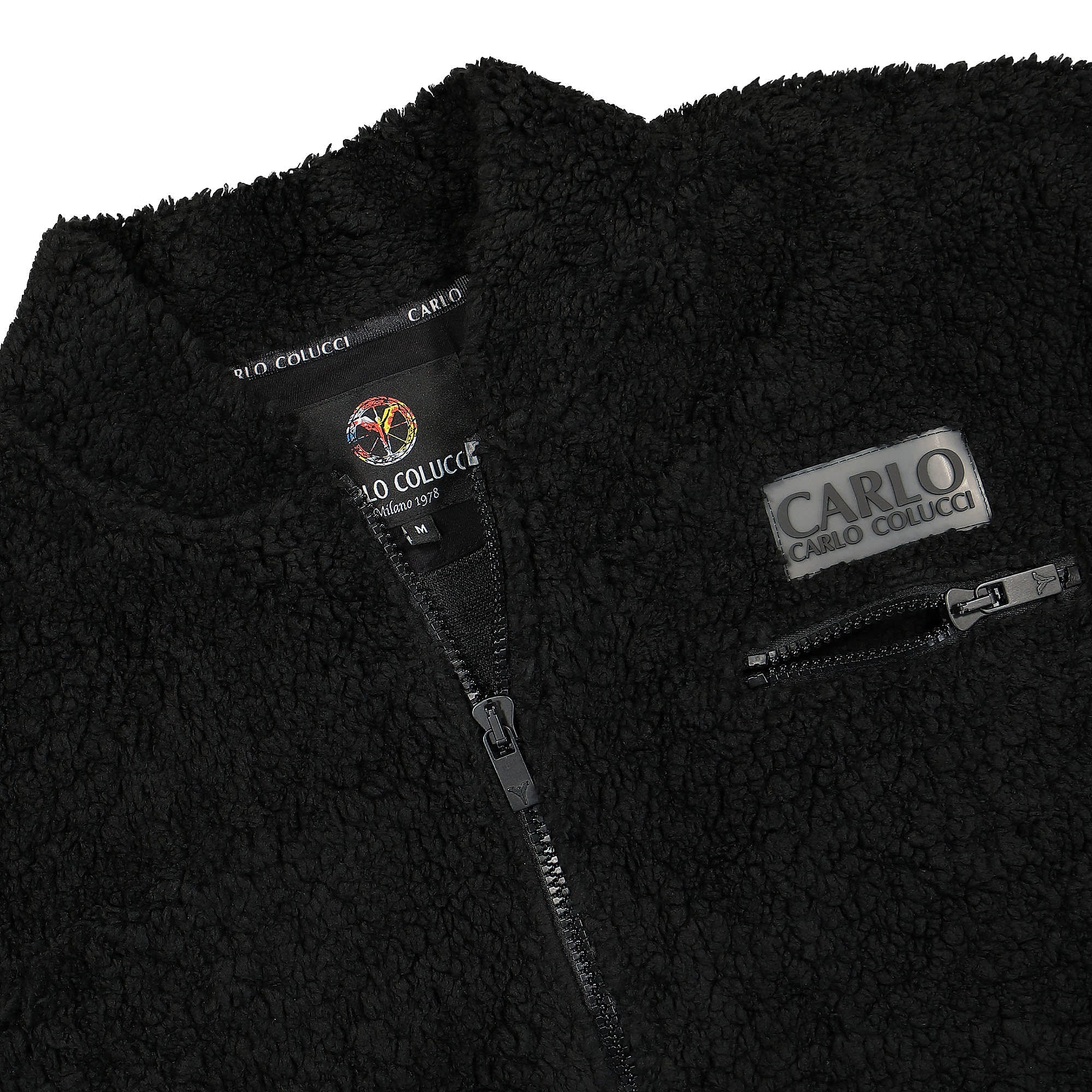 Carlo Colucci Teddy Jacket White Jackets Material | Overkill