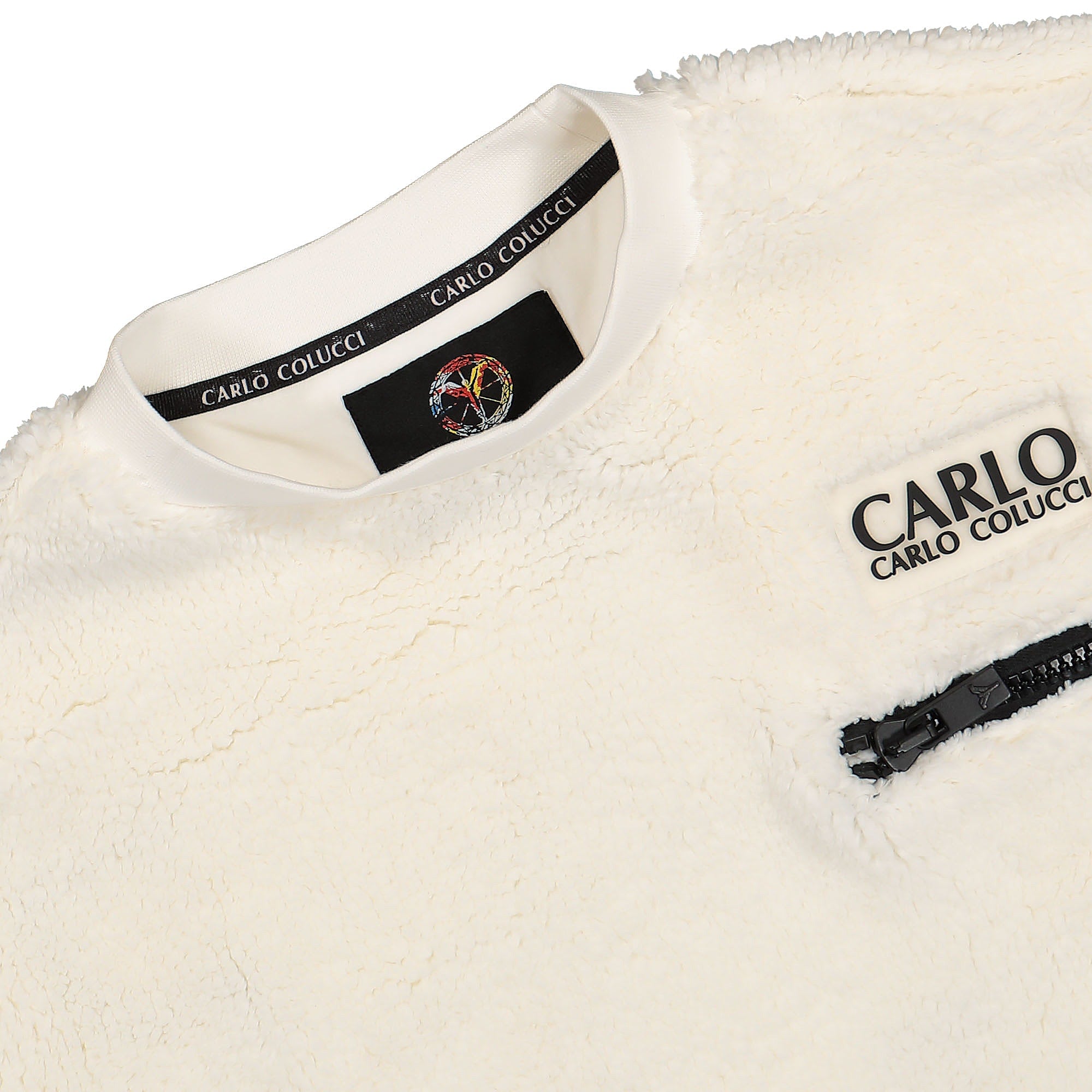 Carlo Colucci Teddy Crew White Sweatshirts Material | Overkill