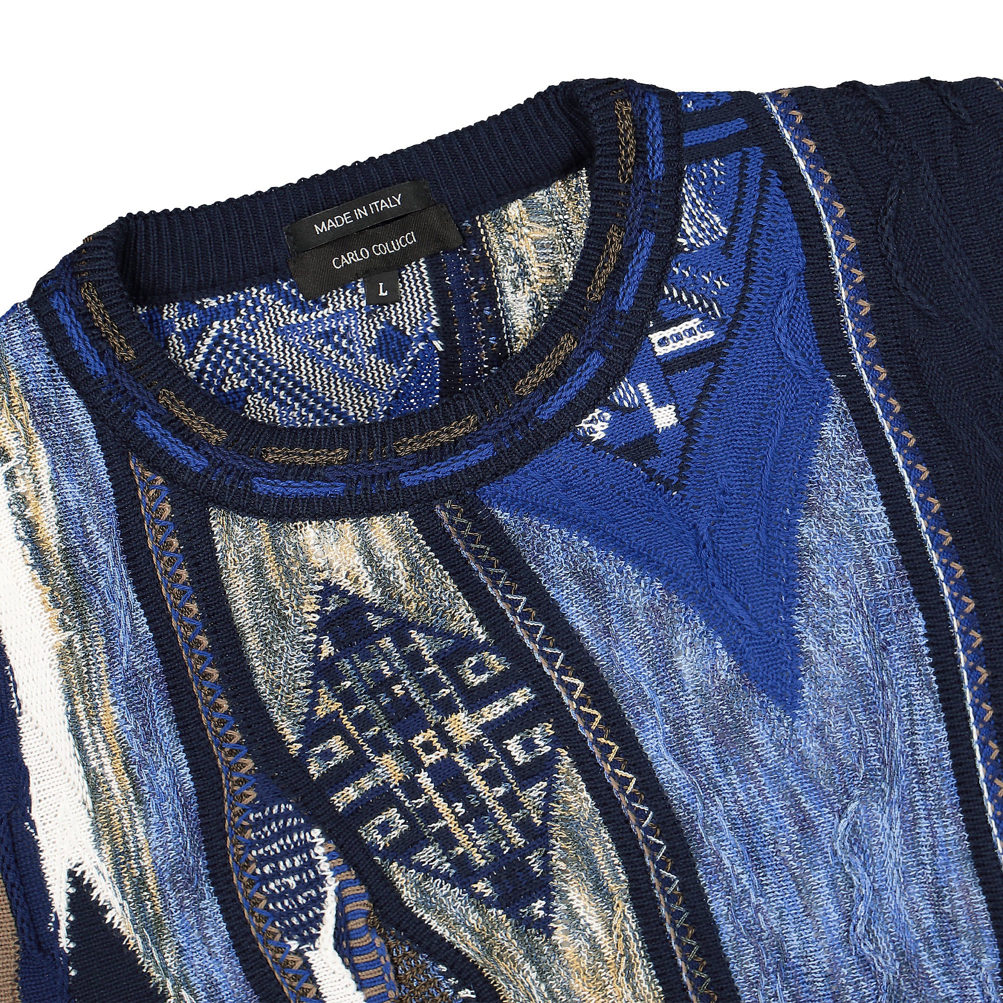 Carlo Colucci Pullover Multicolor Sweatshirts Close-up | Overkill