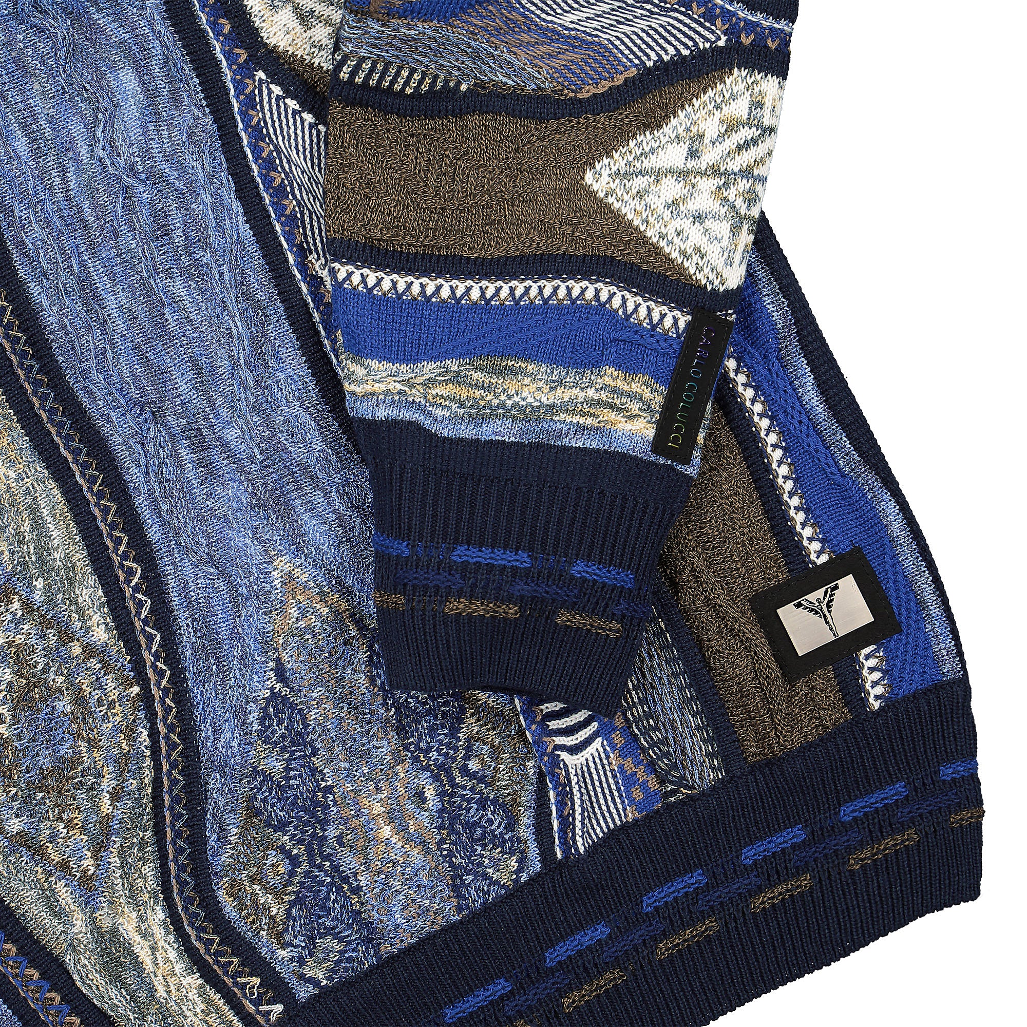Carlo Colucci Pullover Multicolor Sweatshirts Detailfoto | Overkill