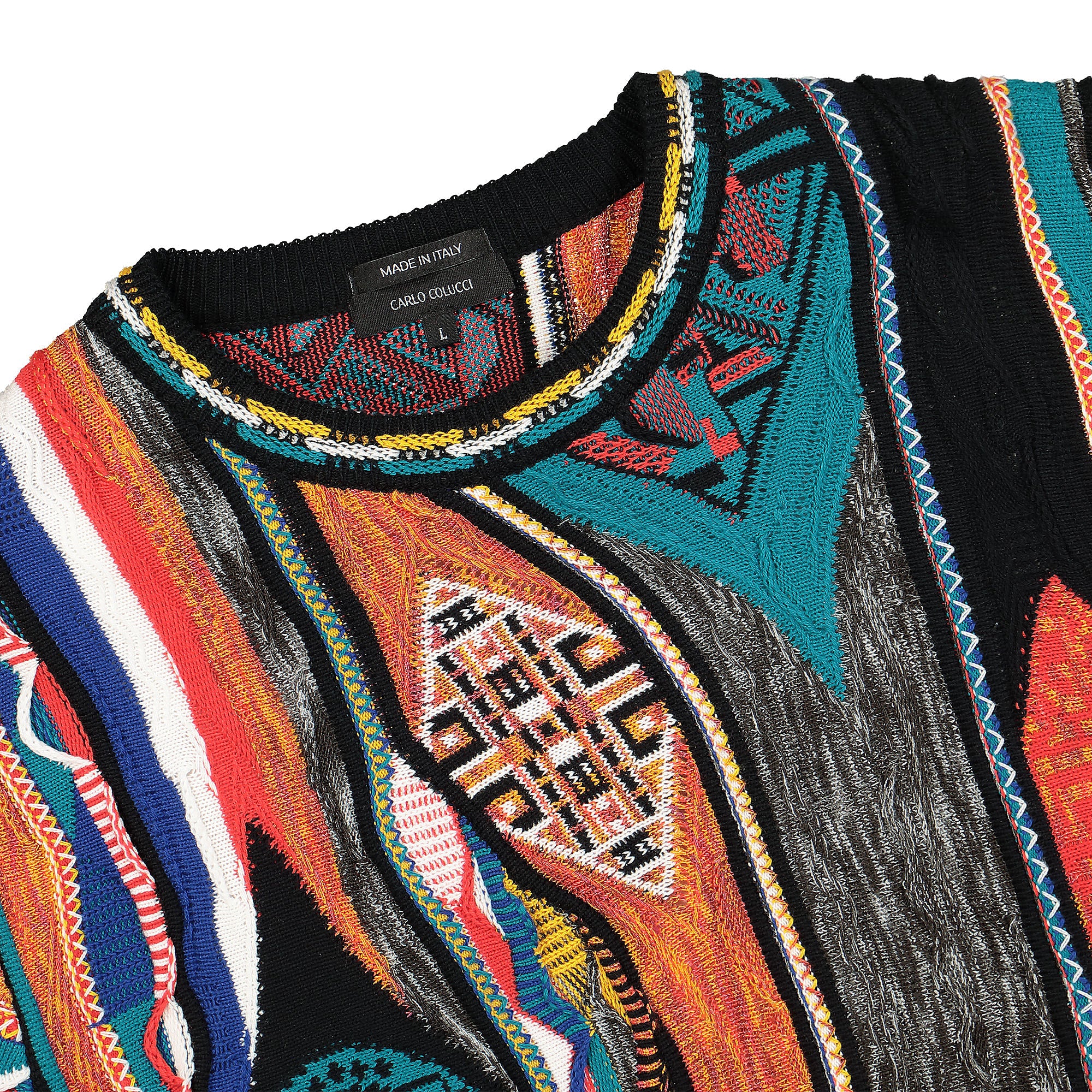 Carlo Colucci Pullover Multicolor Sweatshirts Close-up | Overkill
