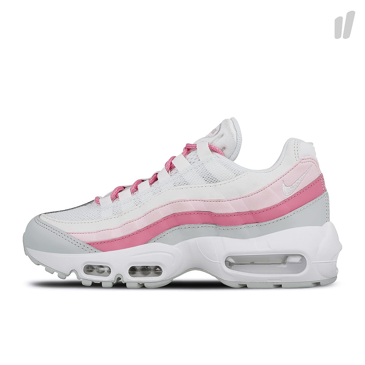 Nike wmns air max 95 essential White-White - Psychic Pink - Pure Platinium Sneakers CD0175 100 | Overkill