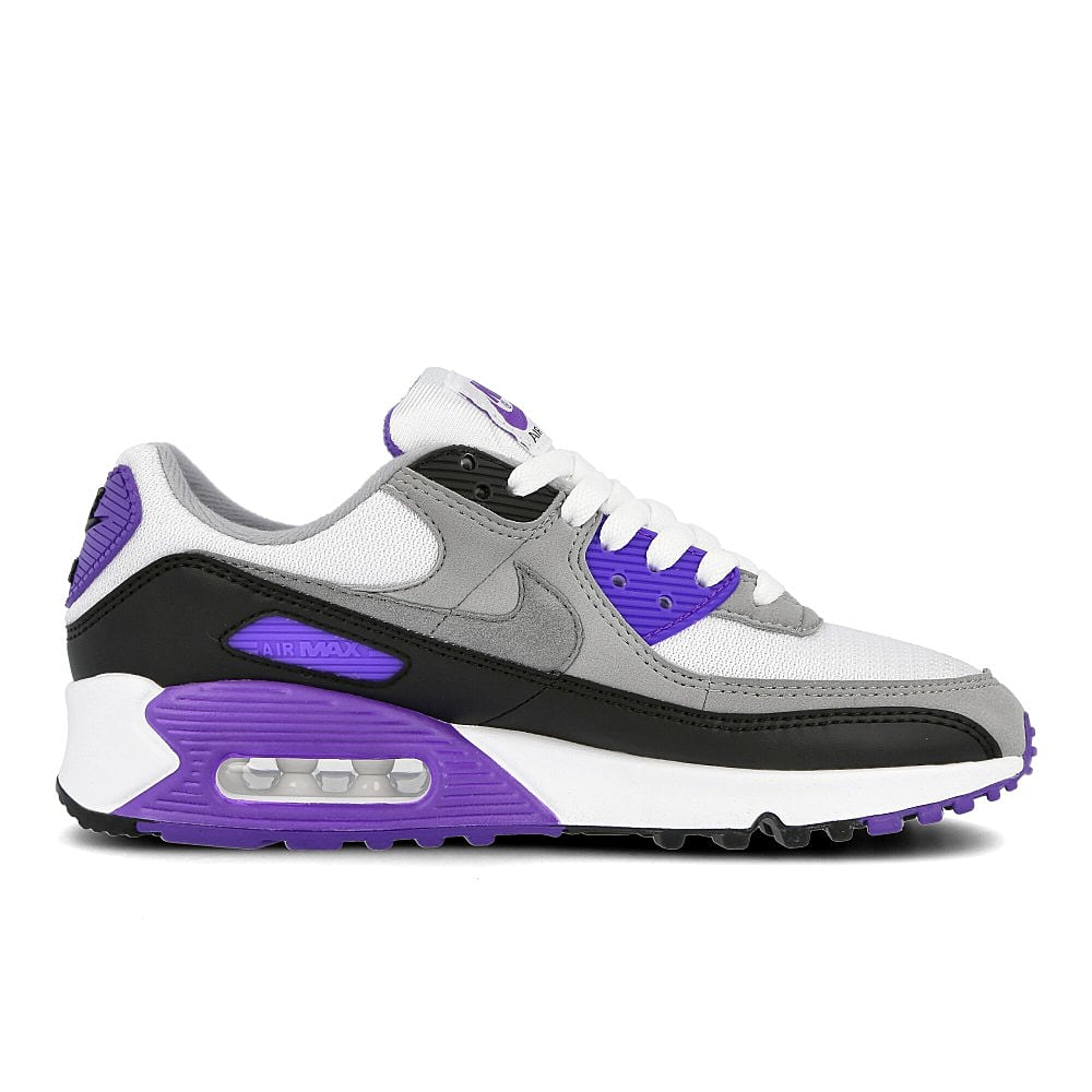 Nike wmns air max 90 White / Particle Grey - Hyper Grape - Black Material | Overkill