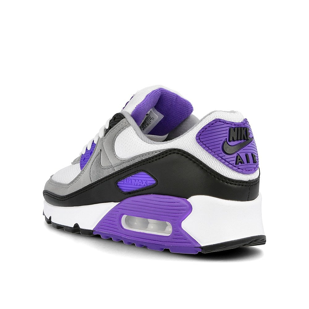 Nike wmns air max 90 White / Particle Grey - Hyper Grape - Black Close-up | Overkill