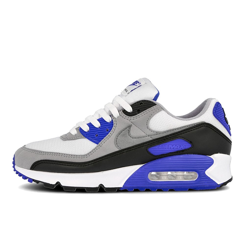 Nike air max 90 White / Particle Grey - Hyper Royala - Black CD0881 102 | Overkill