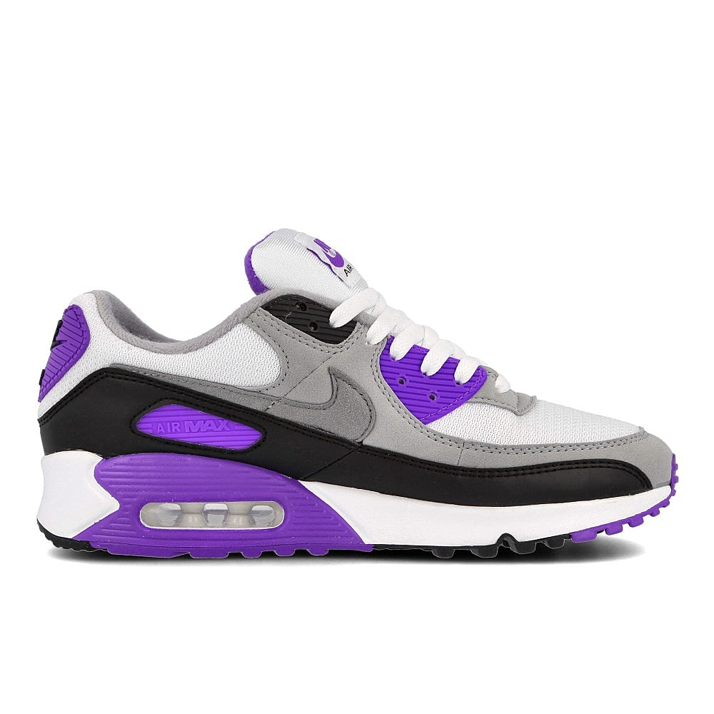 Nike air max 90 White / Particle Grey - Hyper Grape - Black Material | Overkill
