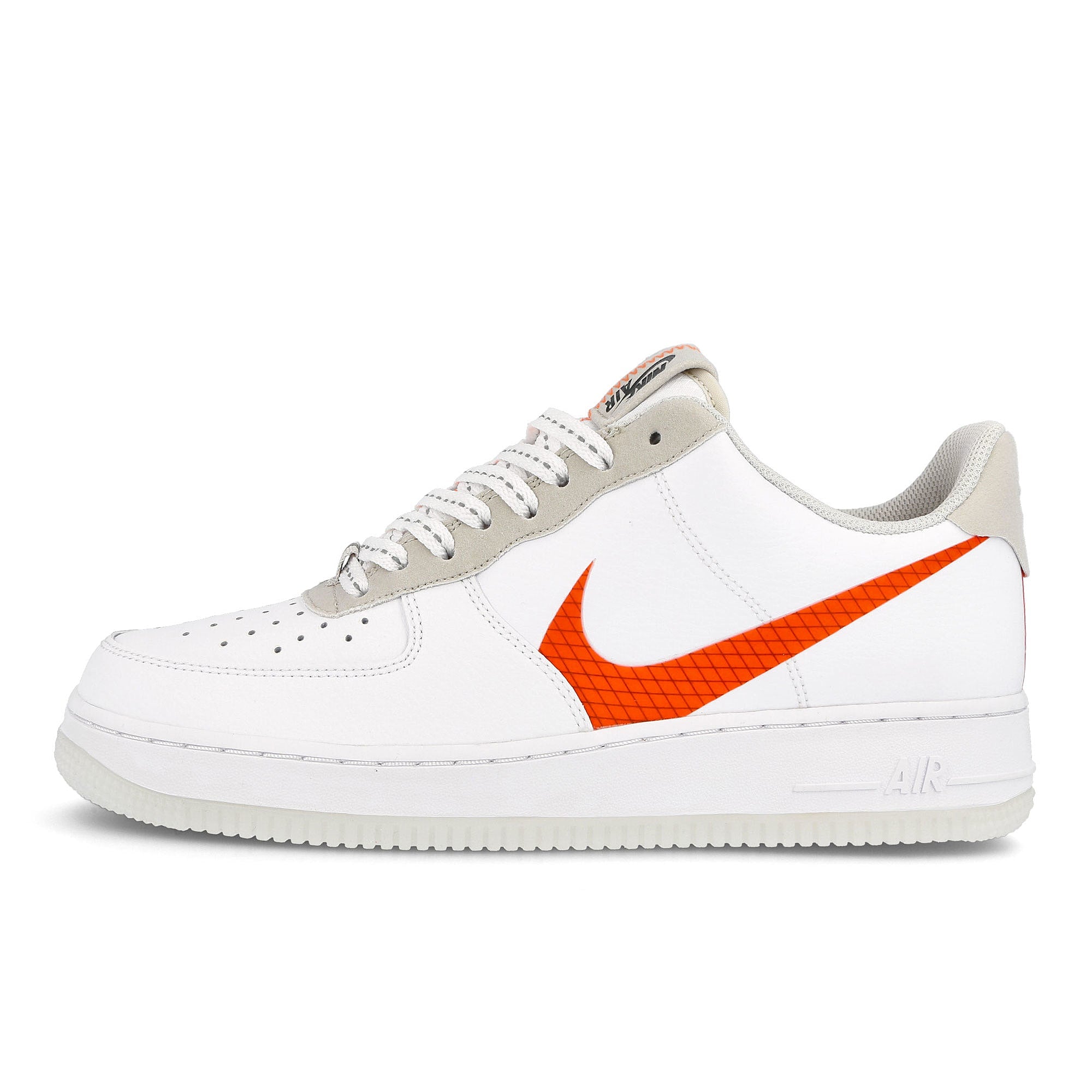 Nike air force 1 07 lv8 White / Total Orange - Summit White - Black CD0888 100 | Overkill