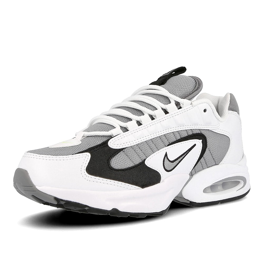 Nike air max triax White-Particle Grey - Black - Volt Low Top Sneakers Close Up | Overkill