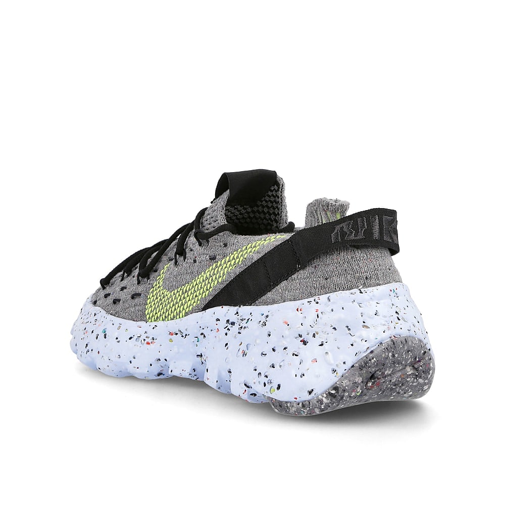 Nike wmns space hippie 04 Grey / Volt - Black - Dark Smoke Grey Close-up | Overkill