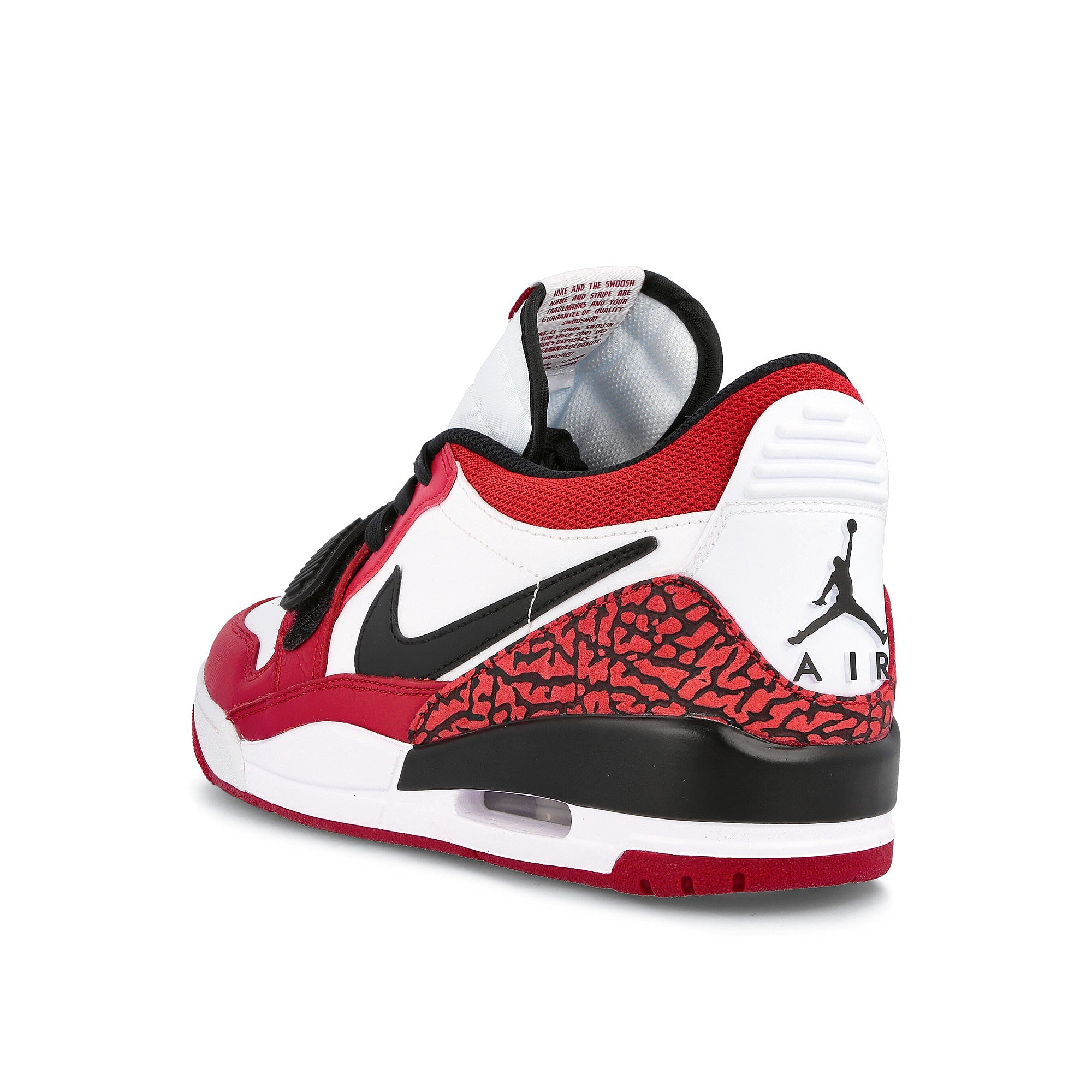 Jordan Air Jordan Legacy 312 Low White / Black - Gym Red Close-up | Overkill