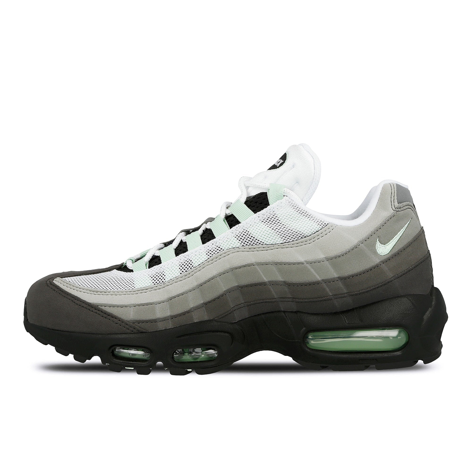 Nike air max 95 White-Fresh Mint - Granite Dust Low Top Sneakers CD7495 101 | Overkill