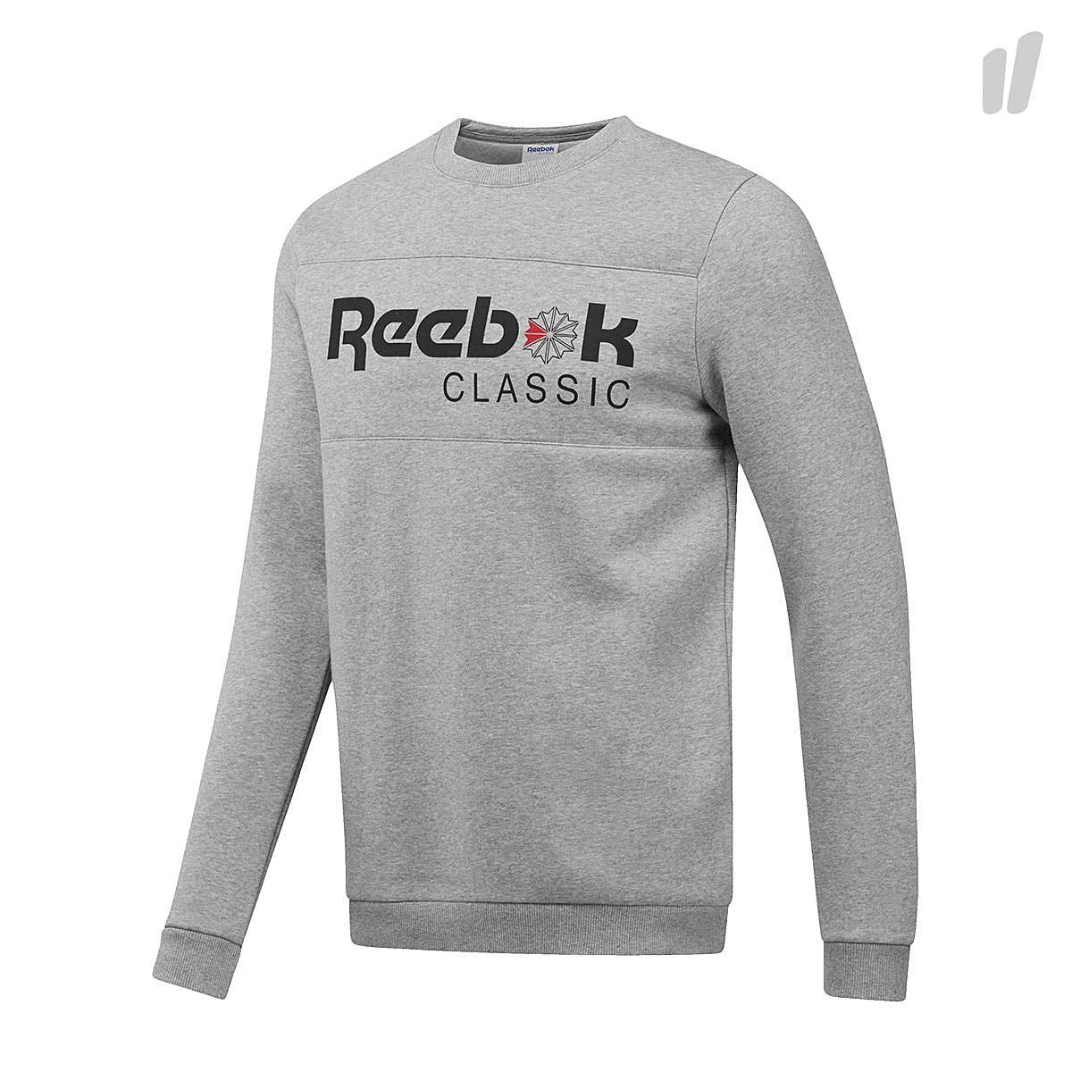 Reebok F Iconic Crewneck Medium Grey Heather / Medium Grey Heather Sweatshirts CE1851 | Overkill