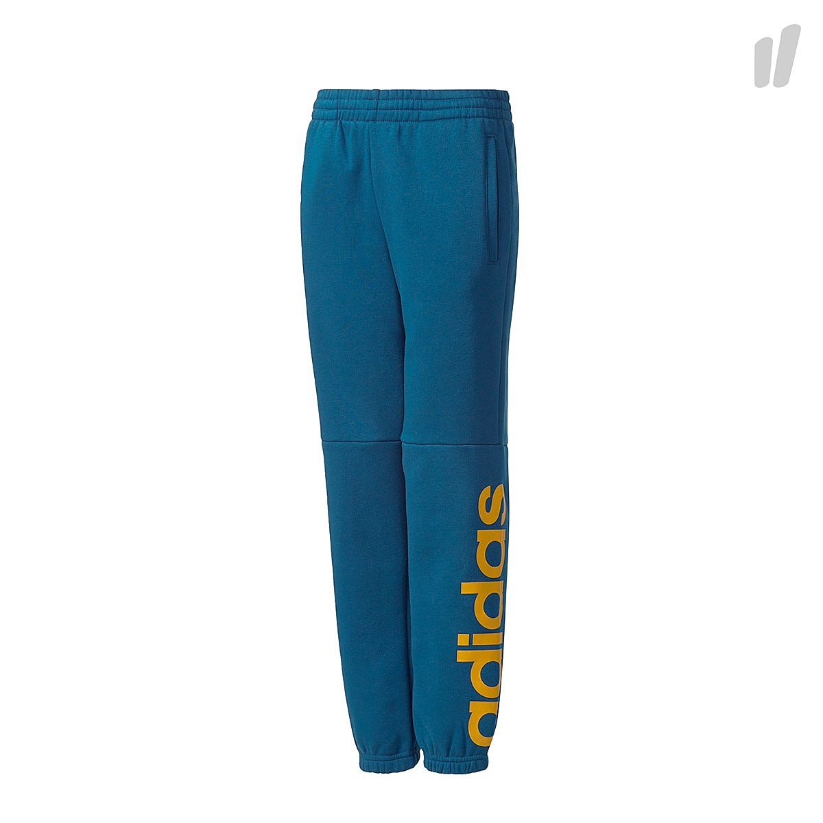 adidas YB Linear Pant Blue Night / Tactile Yellow Sweat & Track Pants CF0018 | Overkill