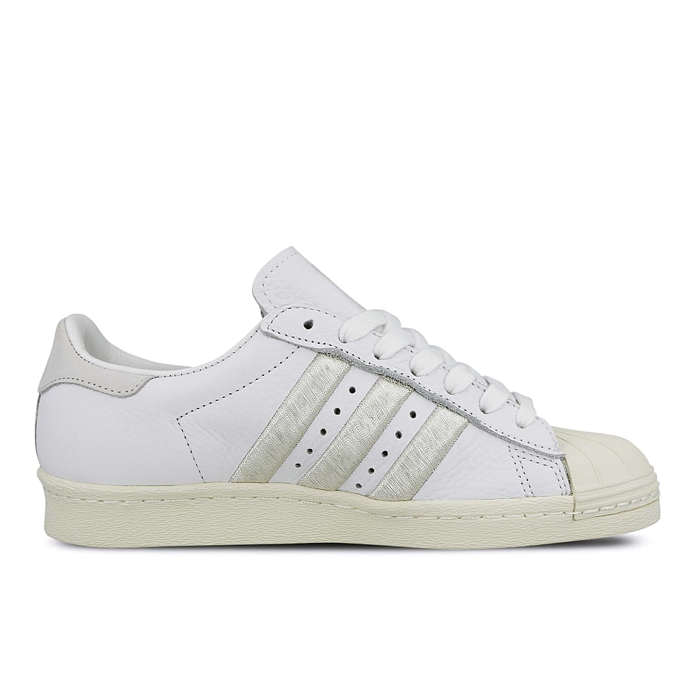 adidas wmns superstar 80s Footwear White-Grey One-Off White Sneakers Silhouette | Overkill