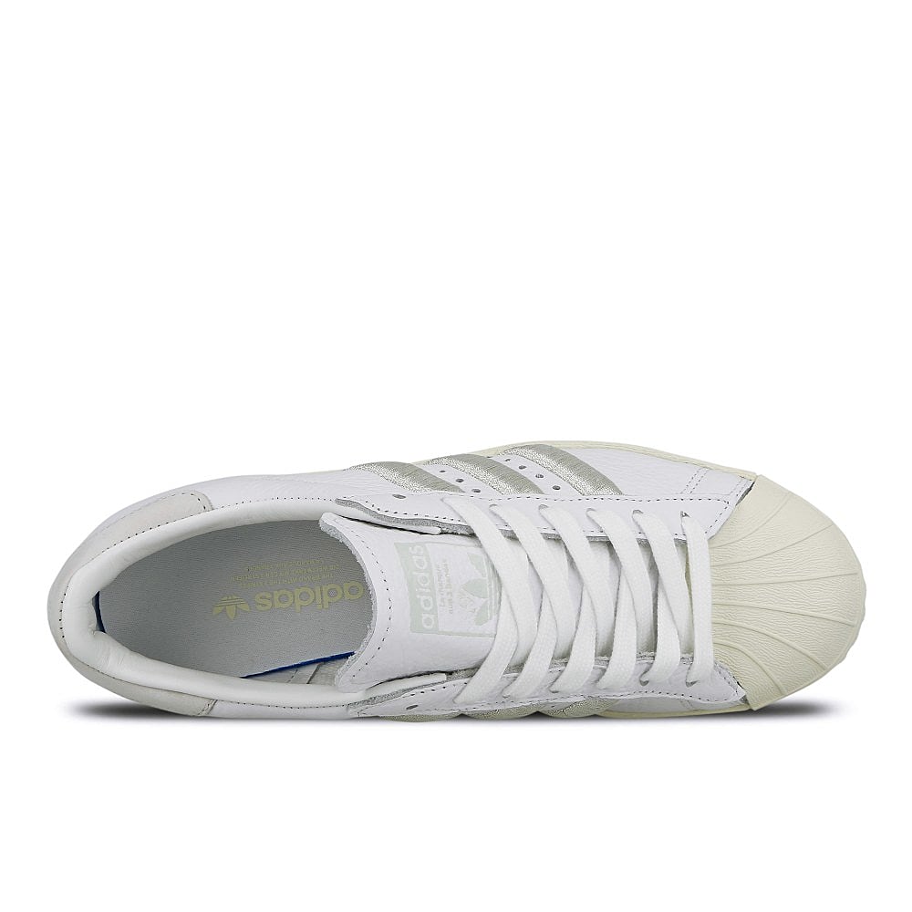 adidas wmns superstar 80s Footwear White-Grey One-Off White Sneakers Detailfoto | Overkill