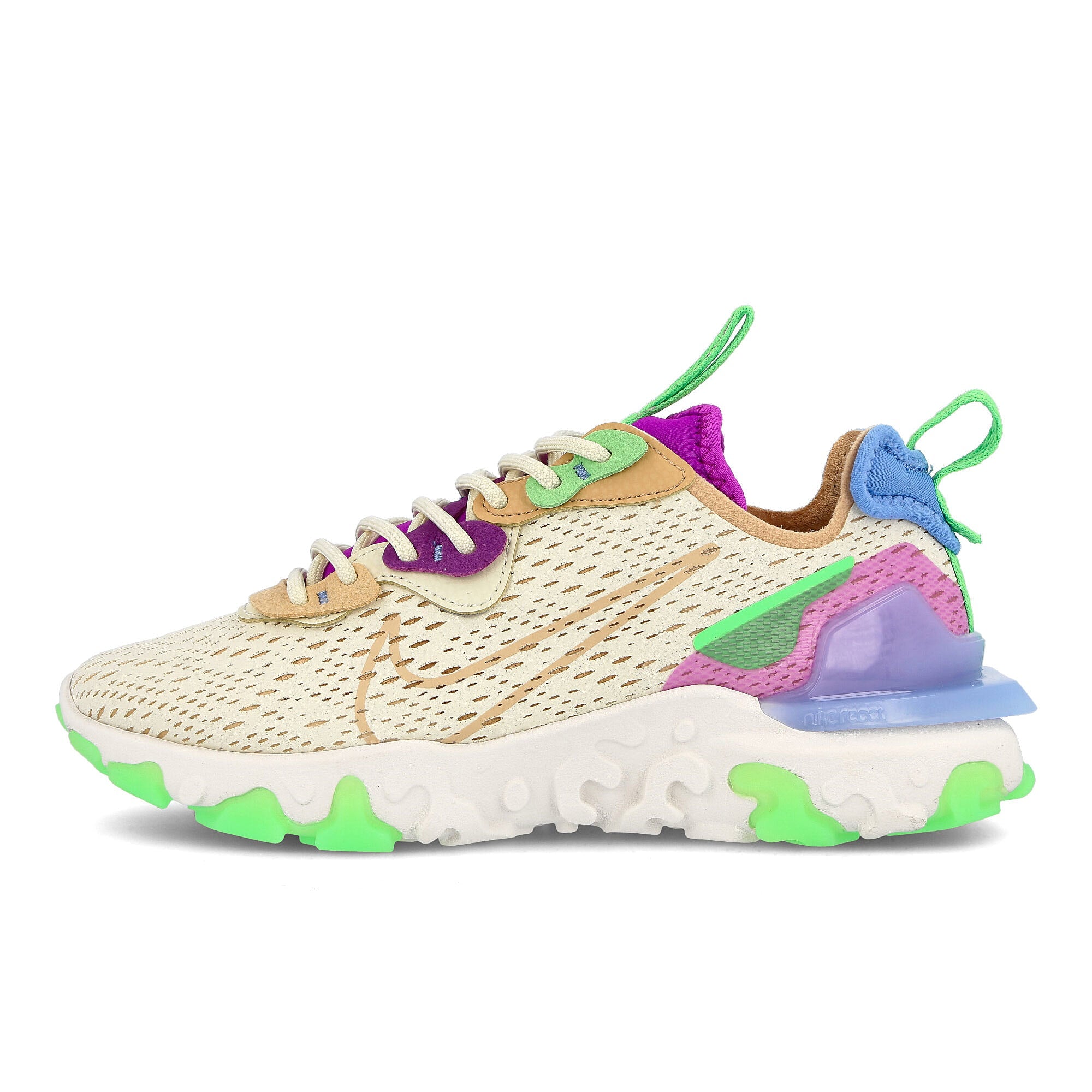 Nike wmns react vision Fossil-Vachetta Tan - Vivid Purple Sneakers CI7523 200 | Overkill