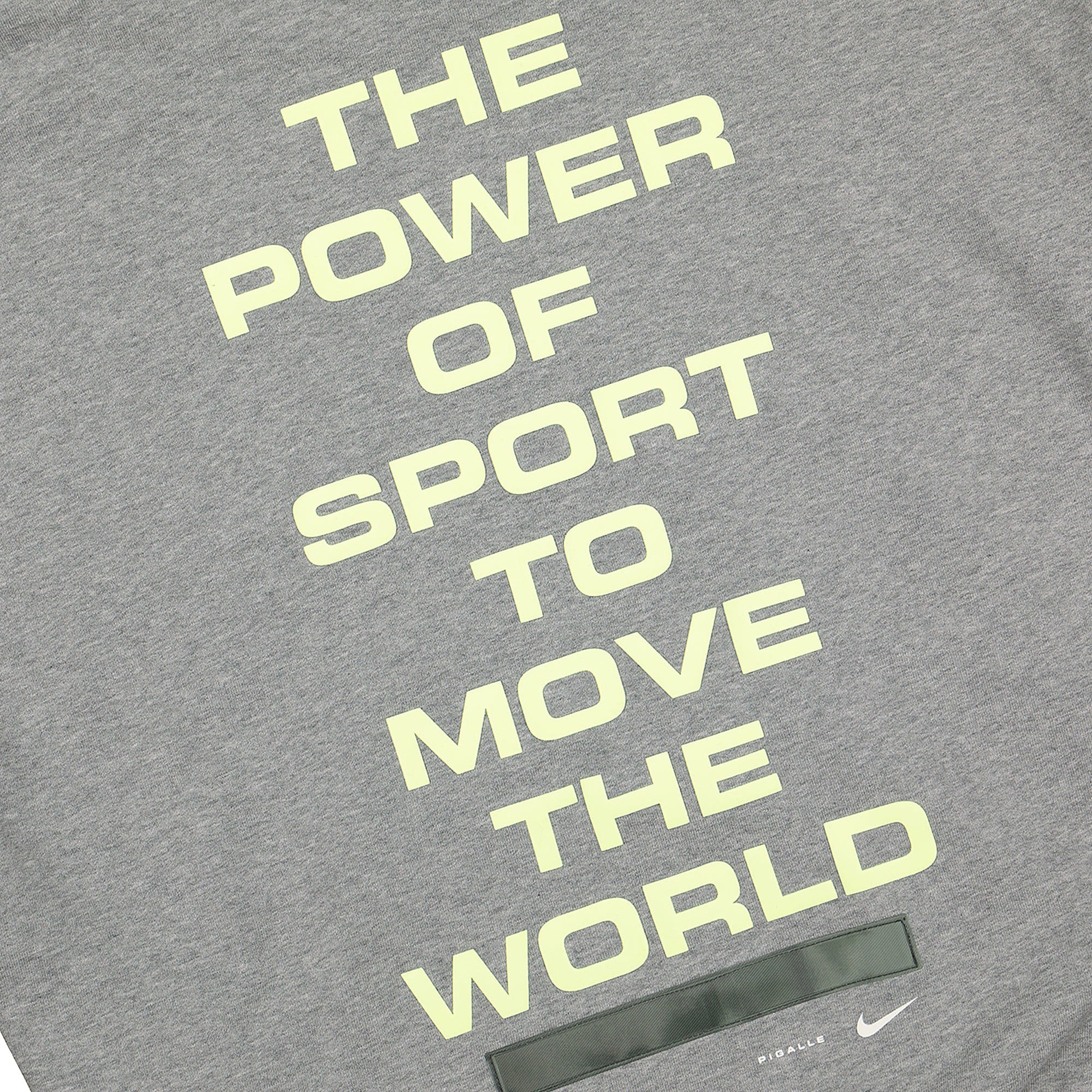 Nike Pigalle x Nike Hoodie Dark Grey Heather Hoodies Detailfoto | Overkill