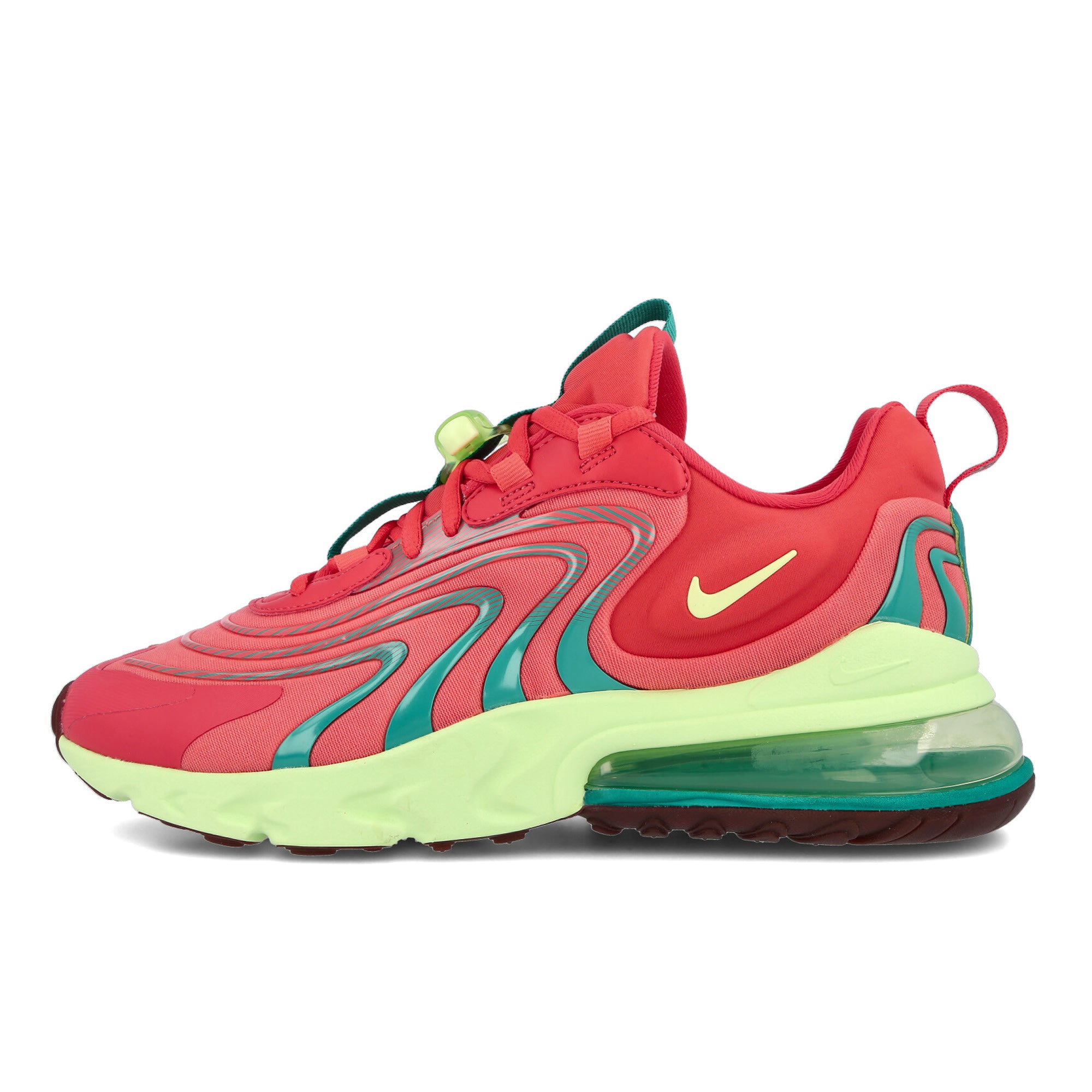 Nike air max 270 react eng Track Red-Barley Volt - Magic Ember Low Top Sneakers CJ0579 600 | Overkill