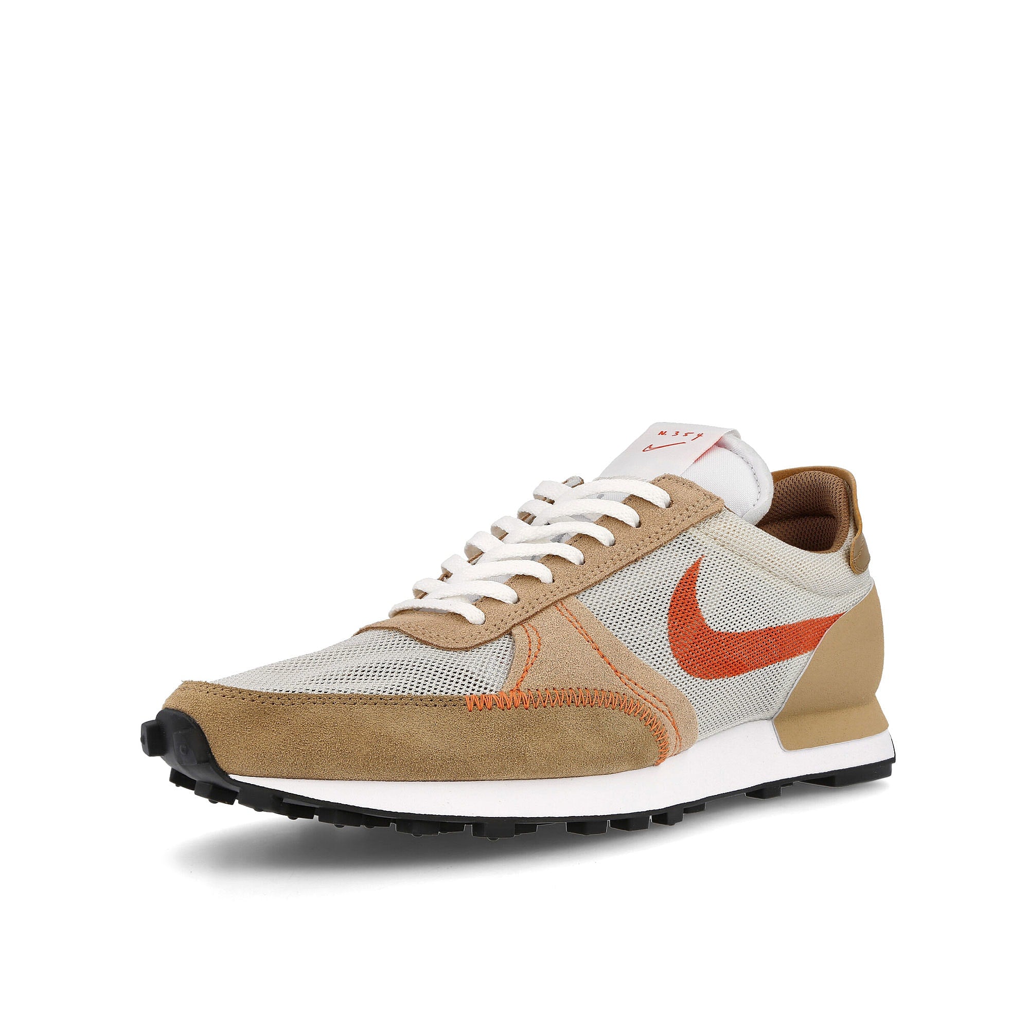 Nike daybreak type Light Bone-Orange - Hemp - Dark Driftwood Low Top Sneakers Close Up | Overkill