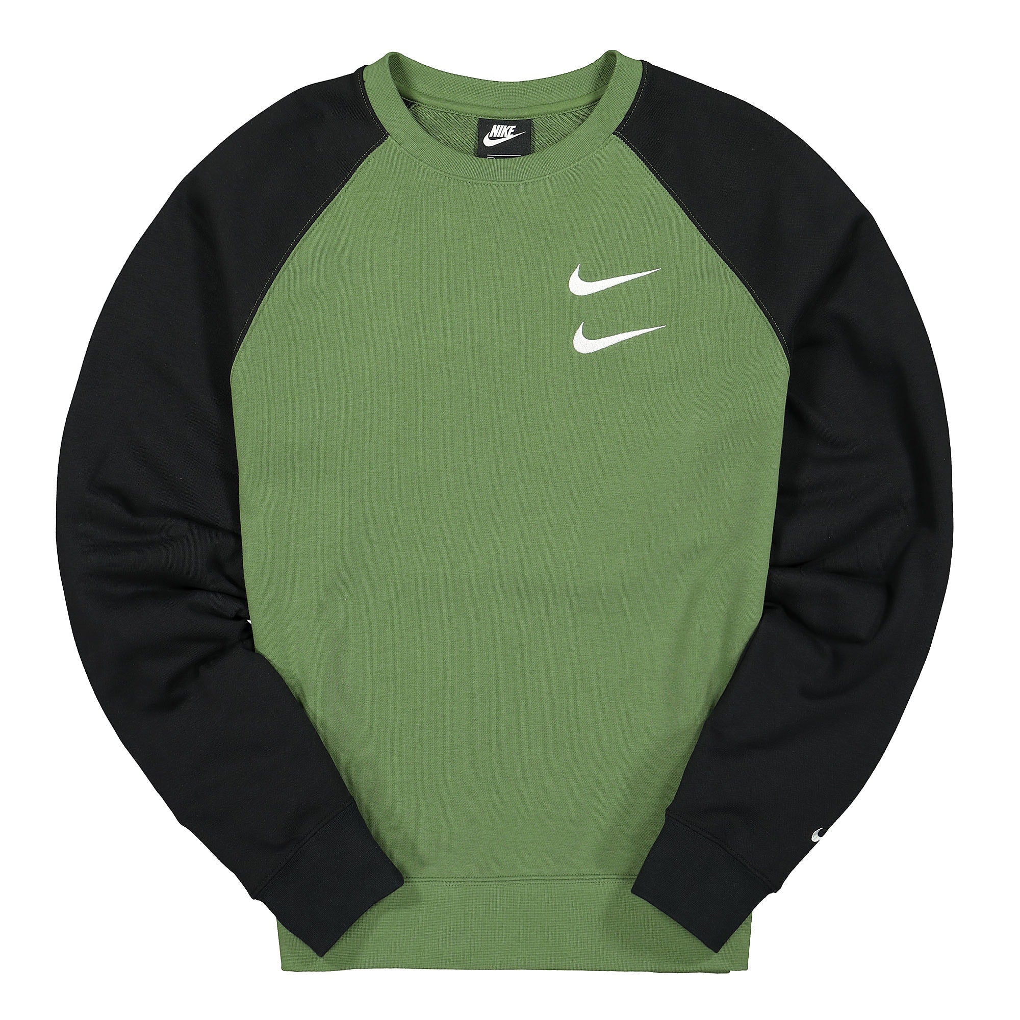 Nike NSW Swoosh Crew FT Treeline / Black / White Sweatshirts CJ4871 326 | Overkill
