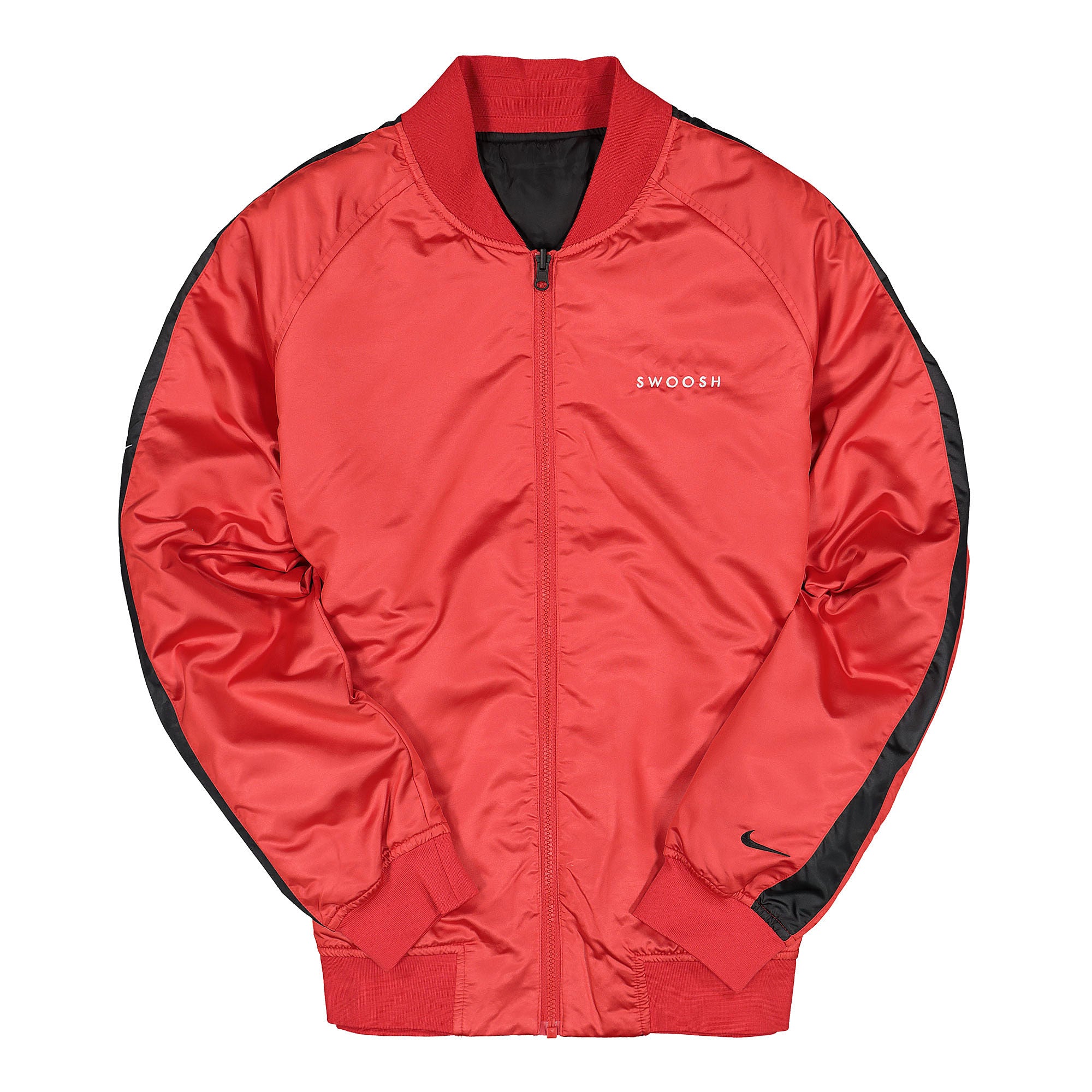 Nike NSW Swoosh Bomber Jacket Woven University Red / Black - White Bomber & Varsity Jackets CJ4875 657 | Overkill