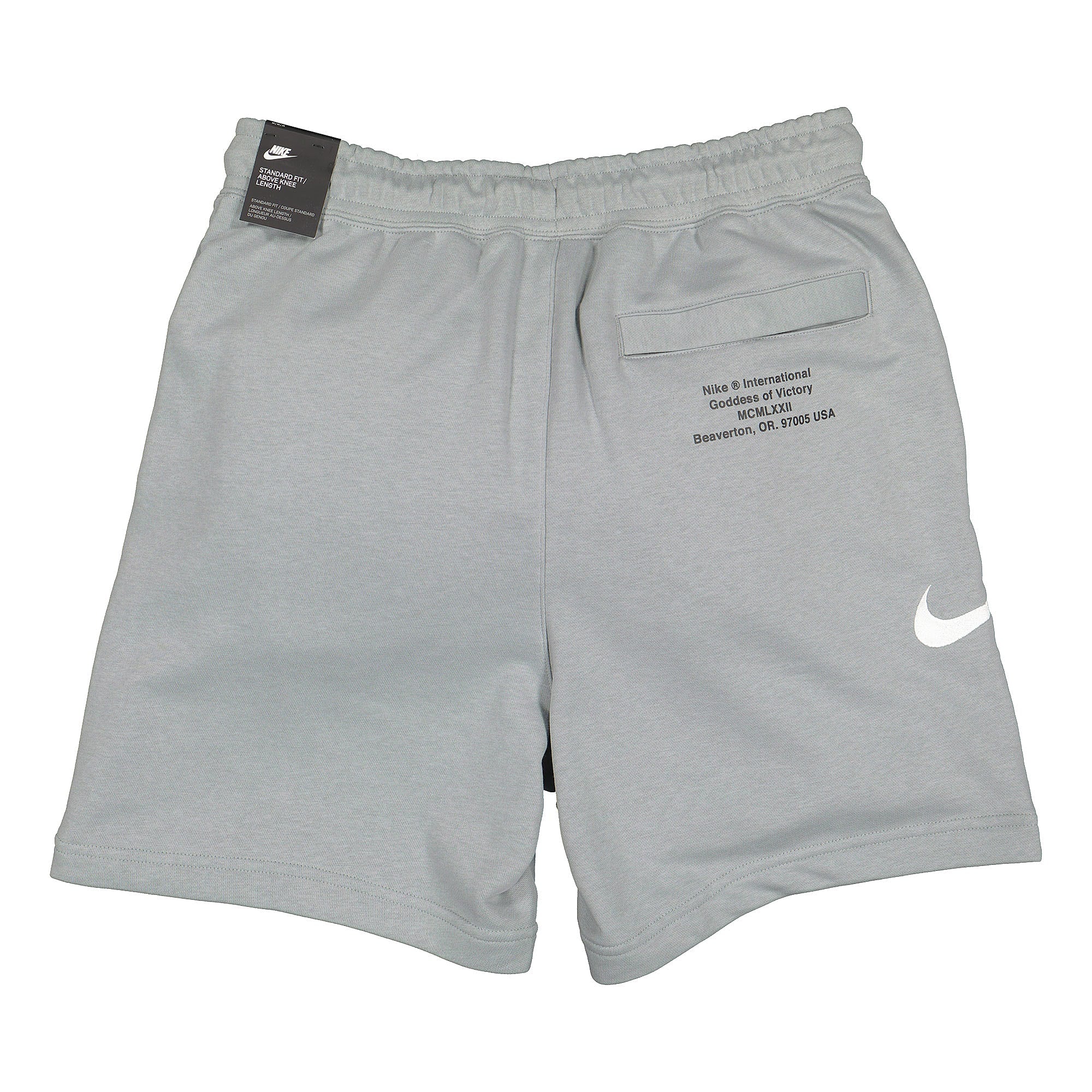 Nike NSW Swoosh Short FT Particle Grey / White Shorts Material | Overkill