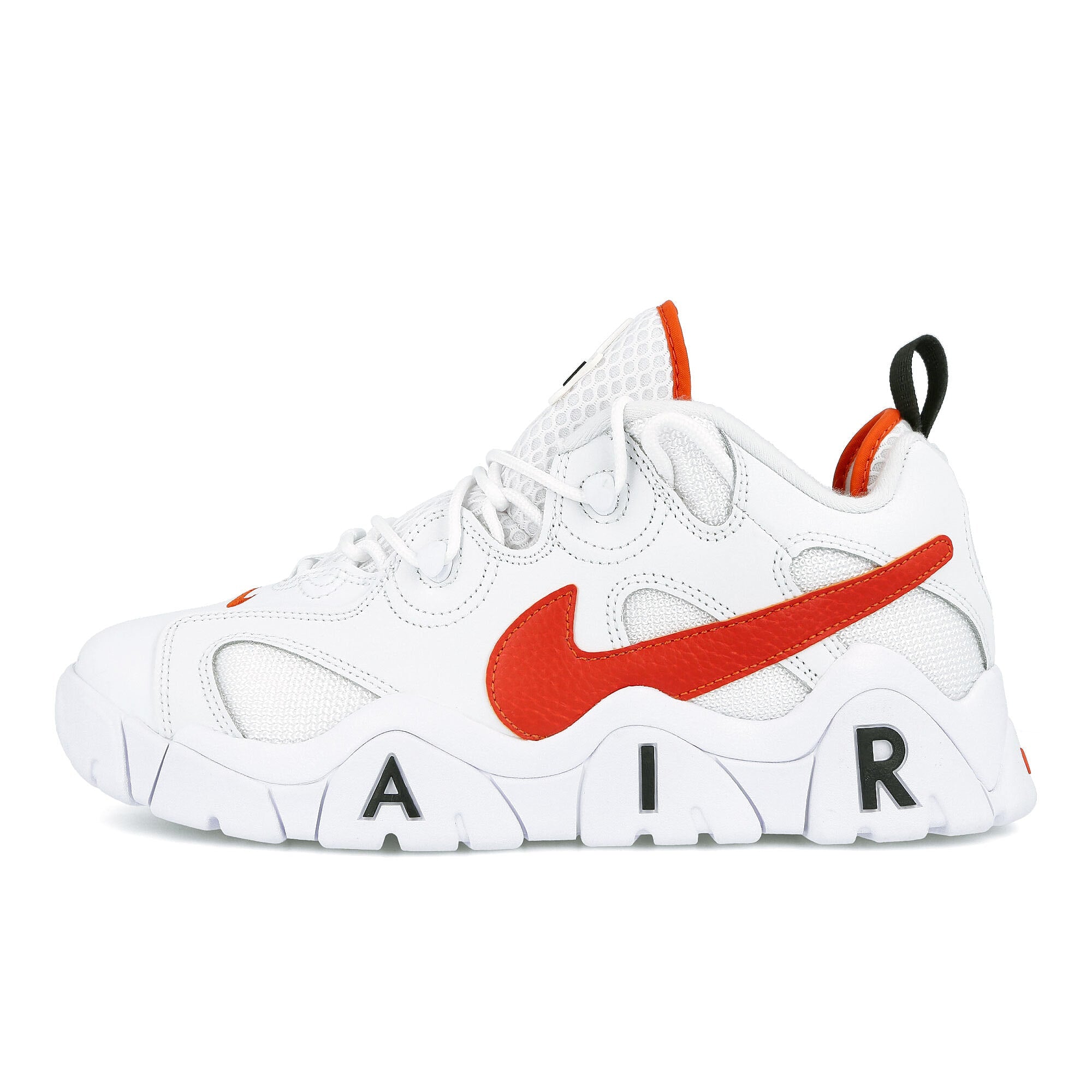 Nike air barrage low emb White-Team Orange - Black - Black Low Top Sneakers CJ5395 100 | Overkill