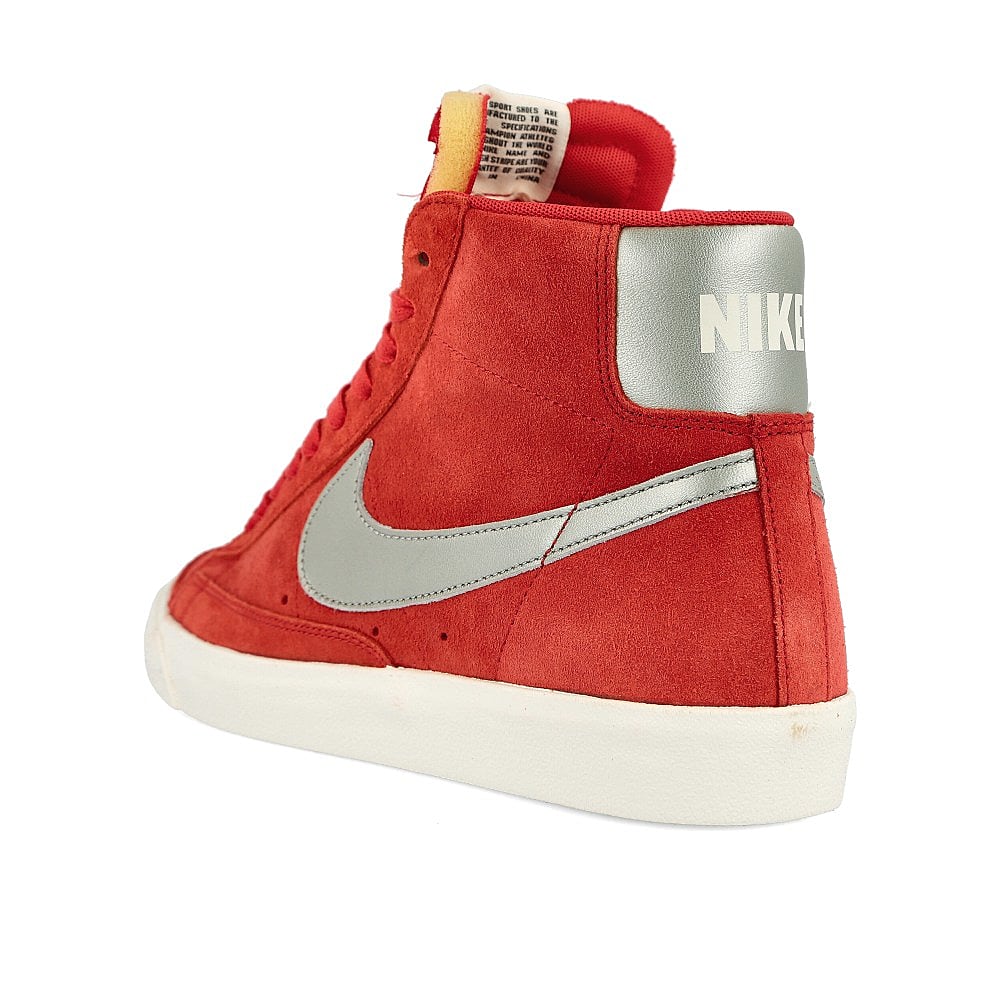 Nike blazer '77 University Red-Metallic Silver - Sail High Top Sneakers Material | Overkill