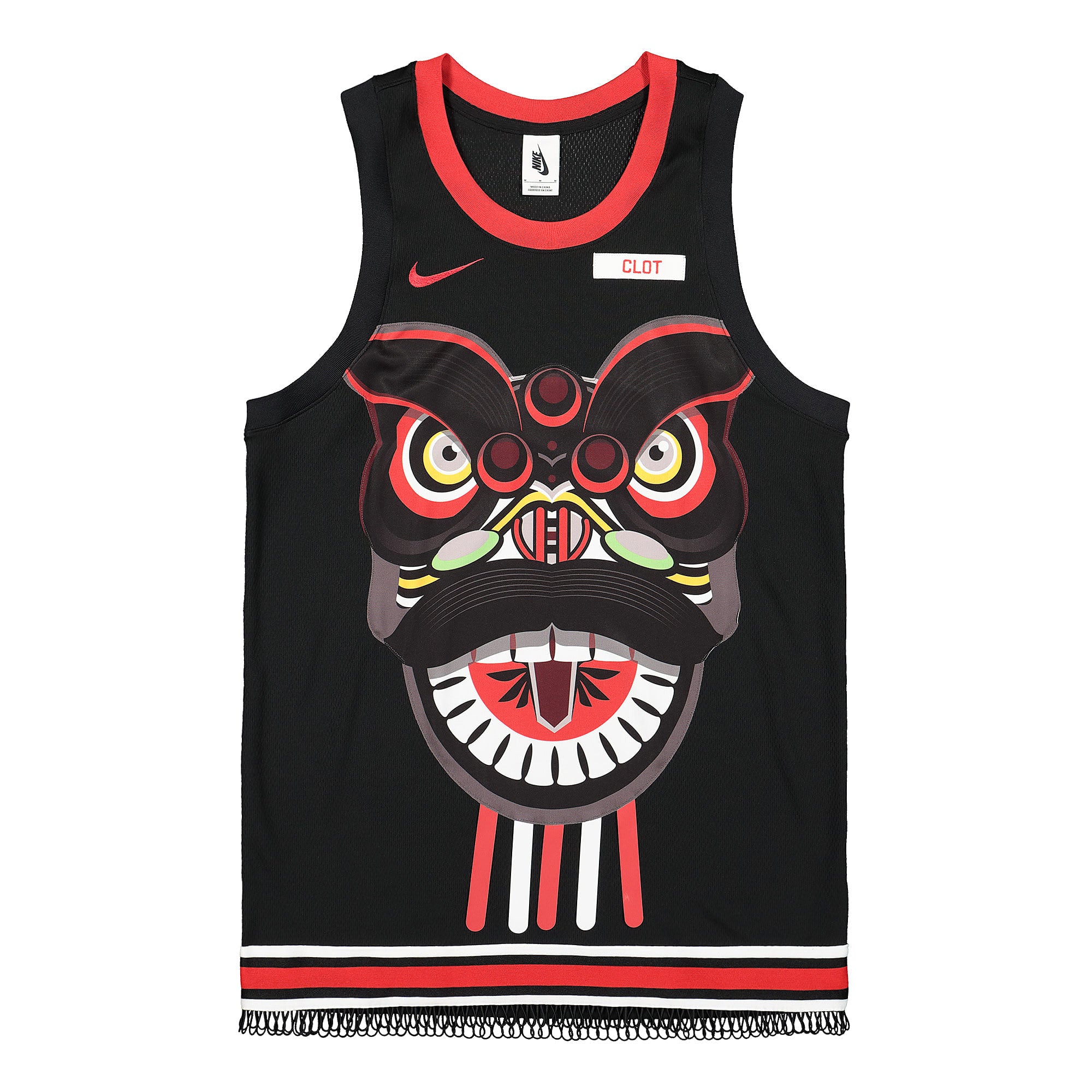 Nike CLOT x Nike NRG GE Jersey Black / University Red / White T-Shirts CK0094 010 | Overkill