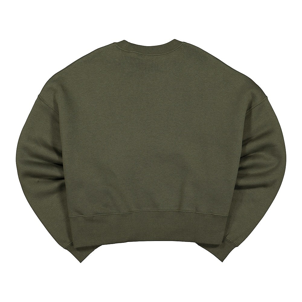 Nike Wmns NSW Crew Fleece Trend Cargo Khaki / White Sweatshirts Material | Overkill