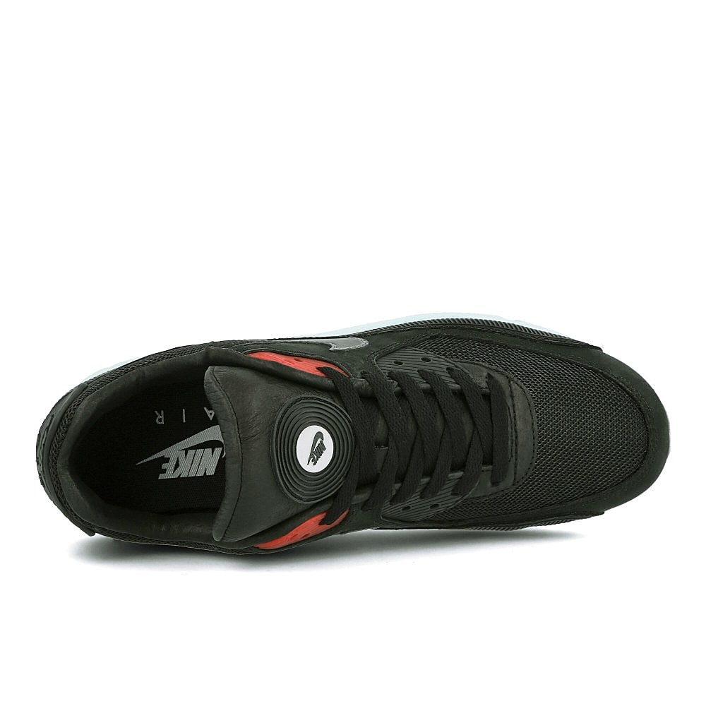 Nike air max 90 premium Black-Cool Grey - Teal Tint - University Red Low Top Sneakers Detailfoto | Overkill
