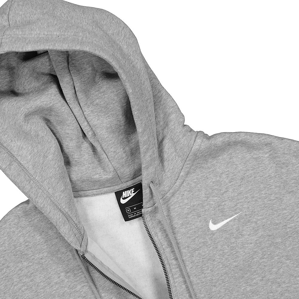 Nike Wmns NSW Full Zip Fleece Trend Dark Grey Heather / White Jackets Close-up | Overkill