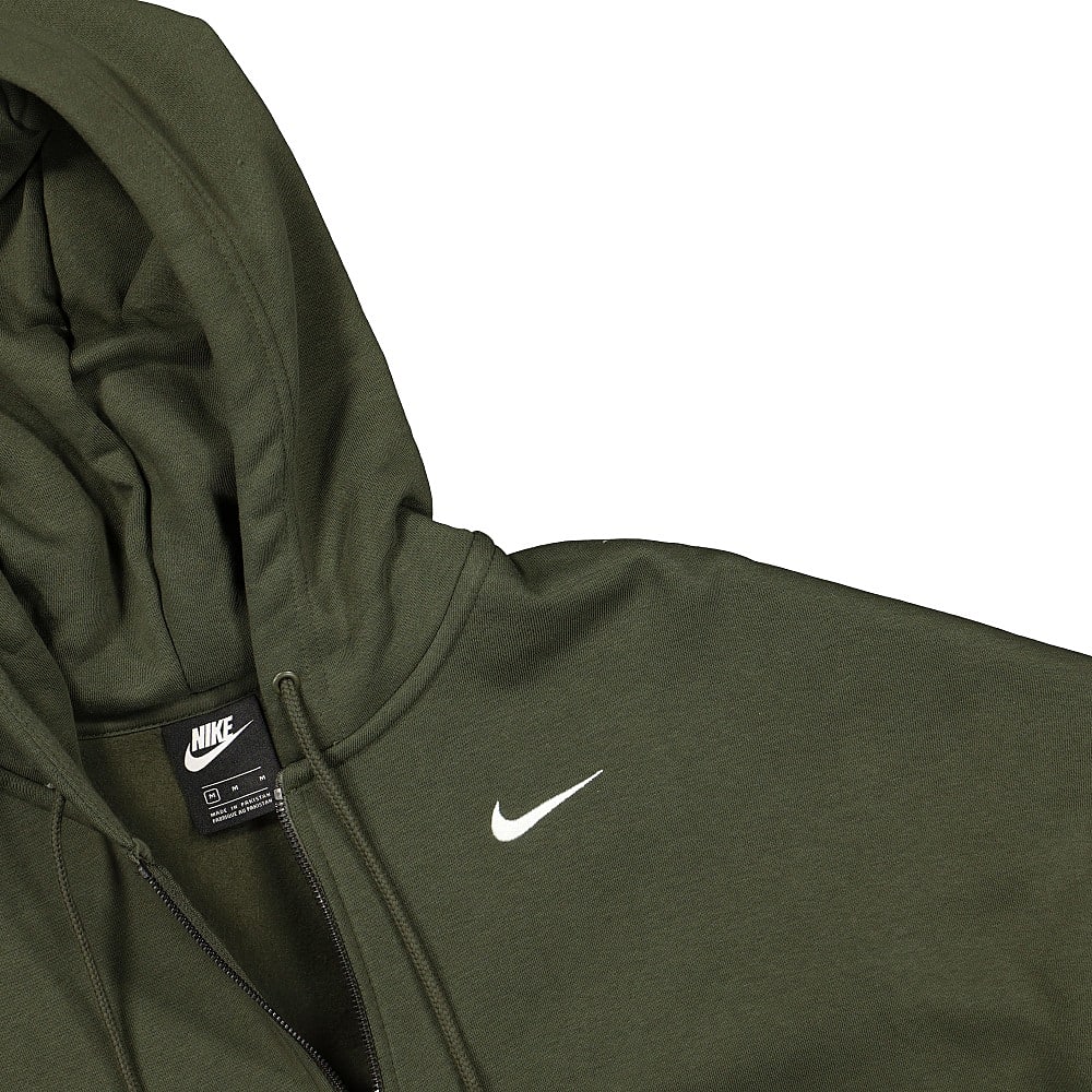Nike Wmns NSW Full Zip Fleece Trend Cargo Khaki / White Jackets Close-up | Overkill