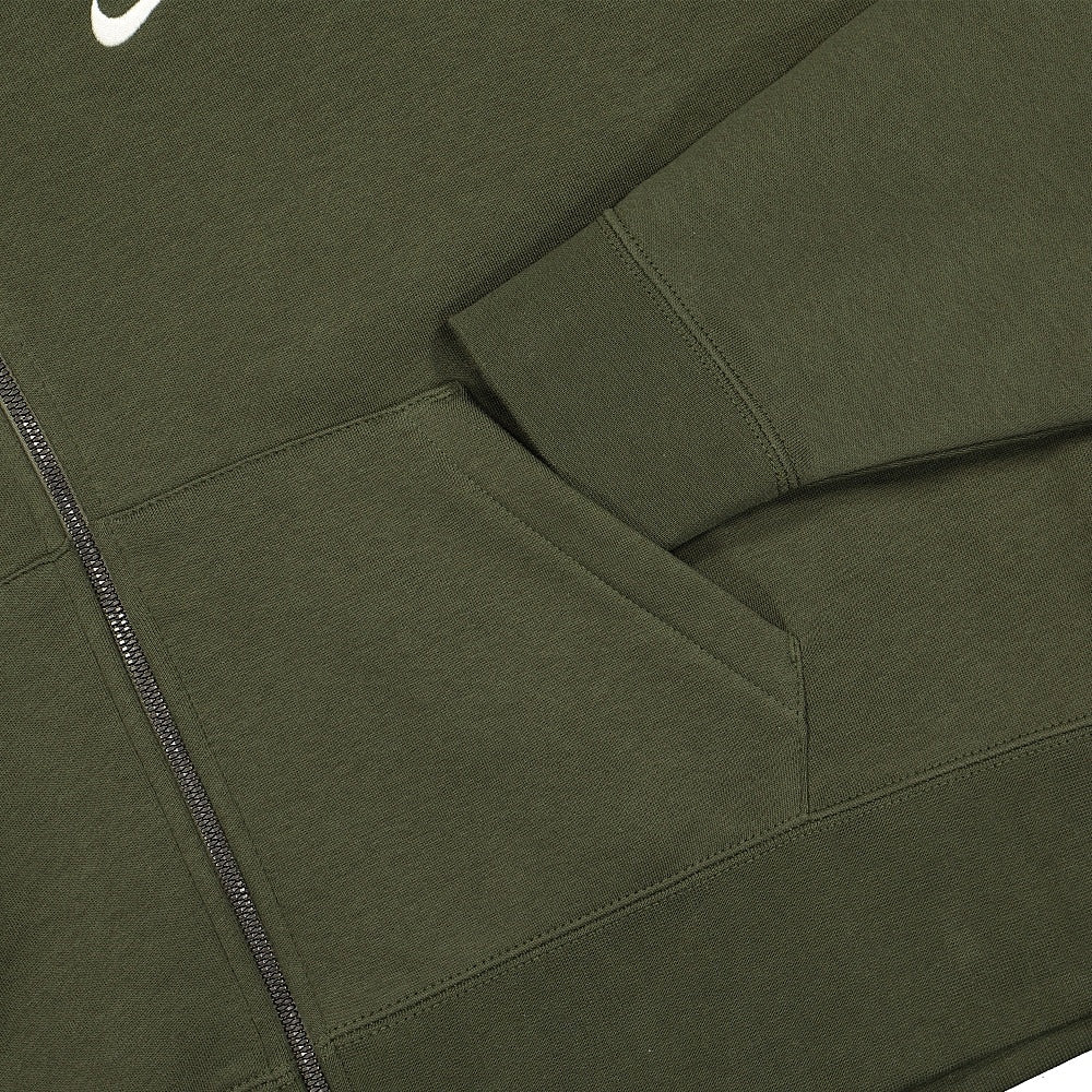 Nike Wmns NSW Full Zip Fleece Trend Cargo Khaki / White Jackets Detailfoto | Overkill
