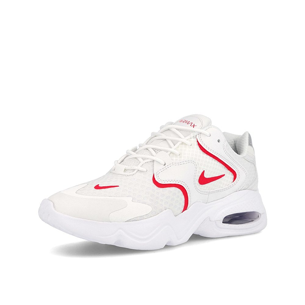 Nike wmns air max 2x Summit White-Siren Red - White Sneakers Close Up | Overkill