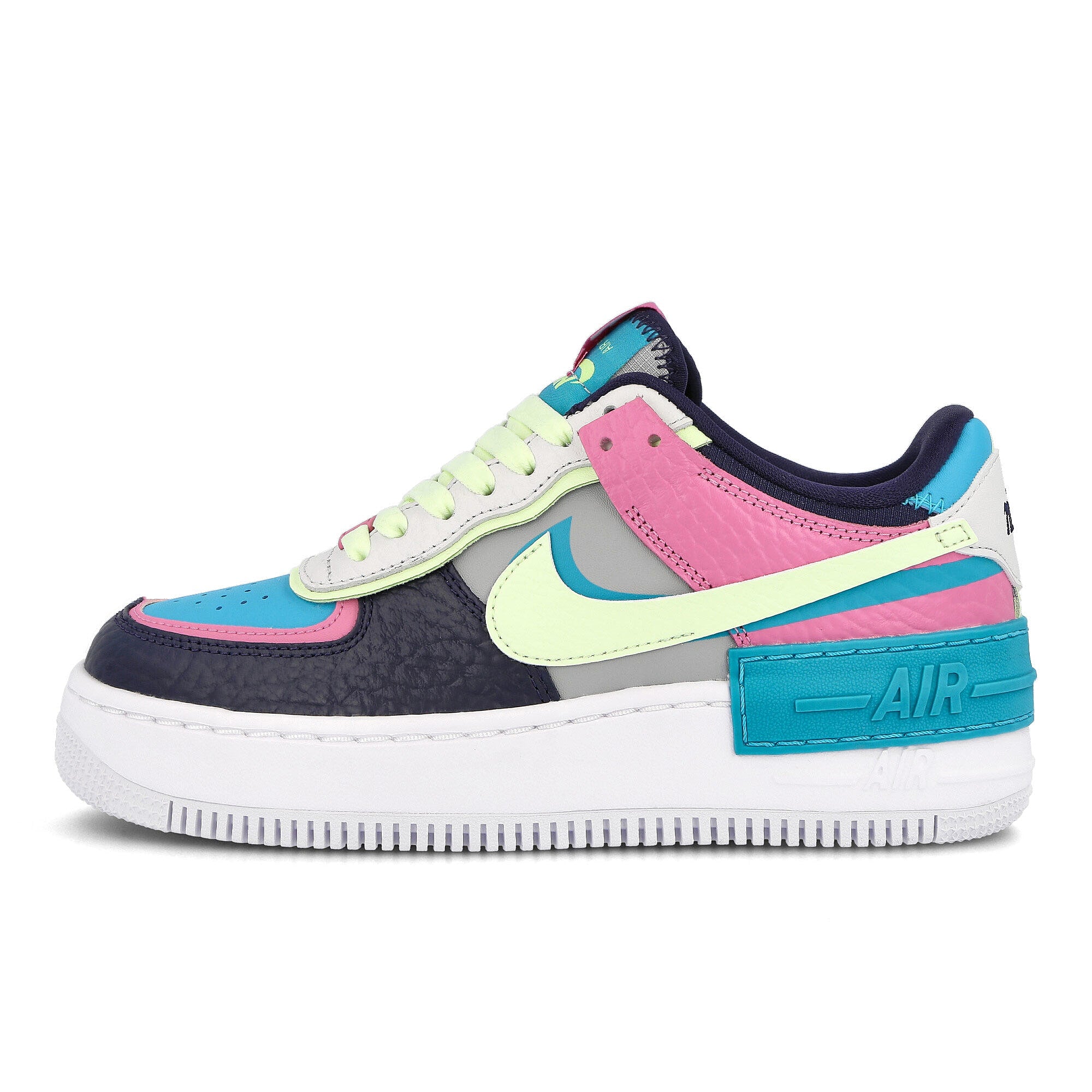 Nike wmns air force 1 shadow se LT Smoke Grey / Barely Volt - Oracle Aqua CK3172 001 | Overkill