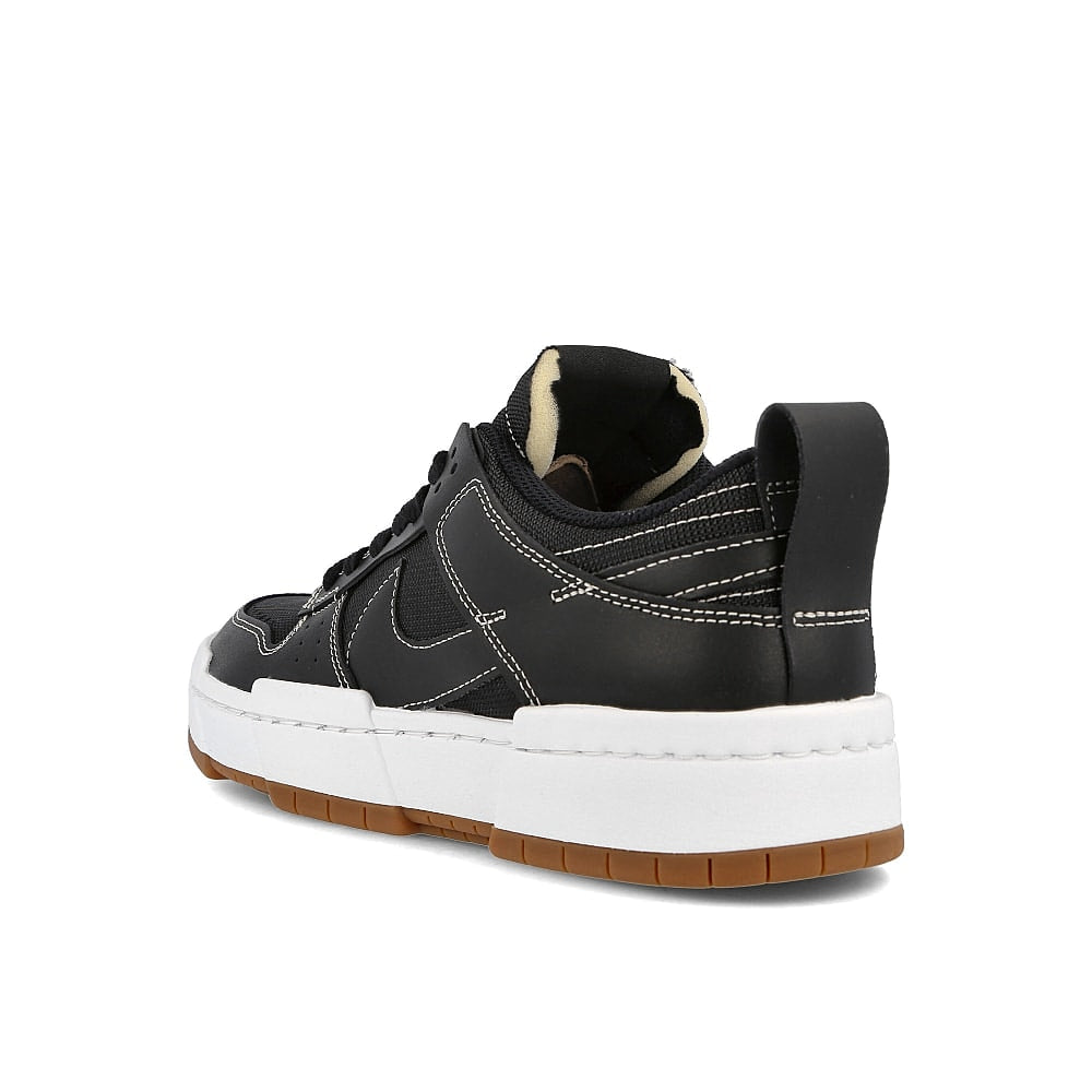 Nike wmns dunk low disrupt Black-Black - Fossil - Gum Med Brown Low Top Sneakers Material | Overkill