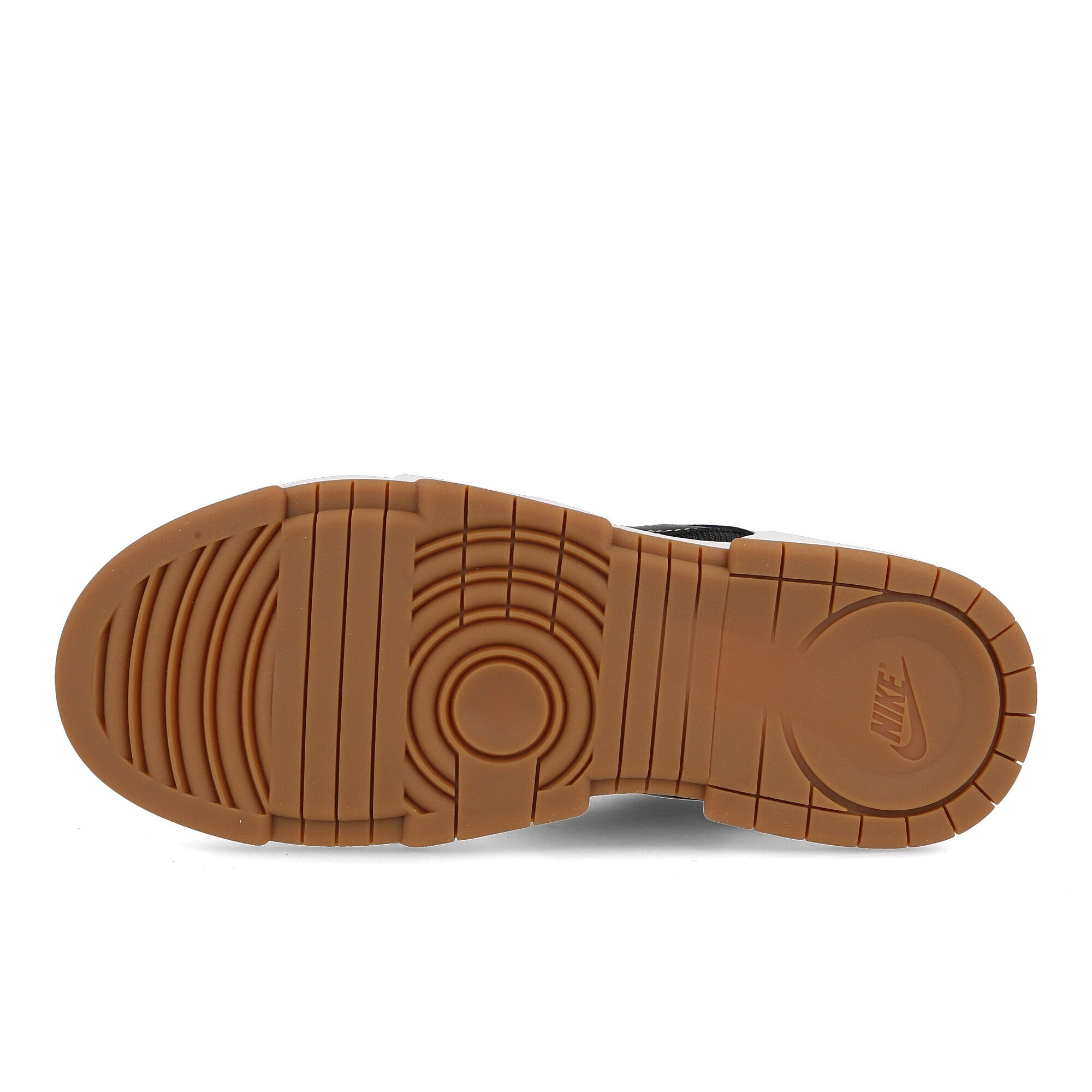Nike wmns dunk low disrupt Black-Black - Fossil - Gum Med Brown Low Top Sneakers Detail View 1 | Overkill