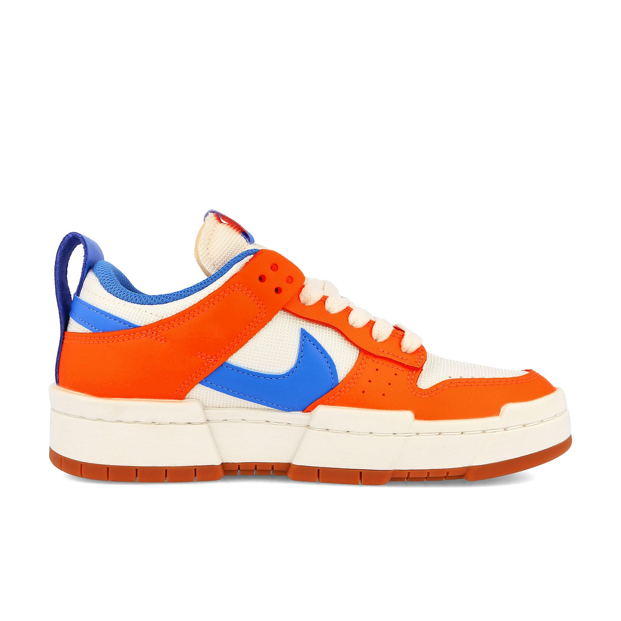 Nike wmns dunk low disrupt Sail-Light Photo Blue - Total Orange Low Top Sneakers Silhouette | Overkill
