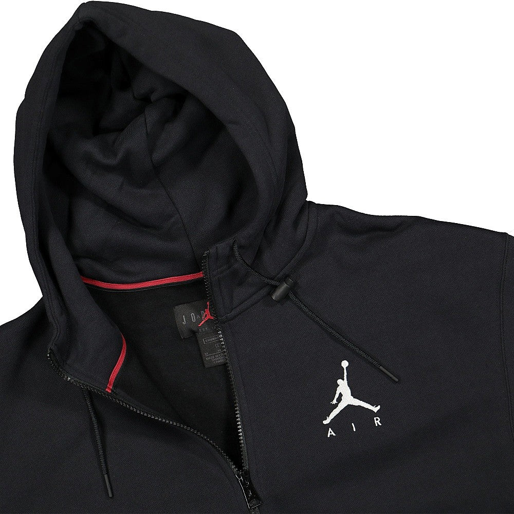 Jordan Air Jordan Jumpman Full Zip Hoodie Black / Black / Black / White Hoodies Close-up | Overkill